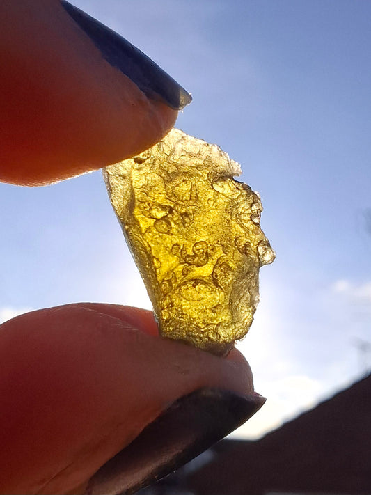 Moldavite Piece, 1.16g, Tektite (Ref: 1393)