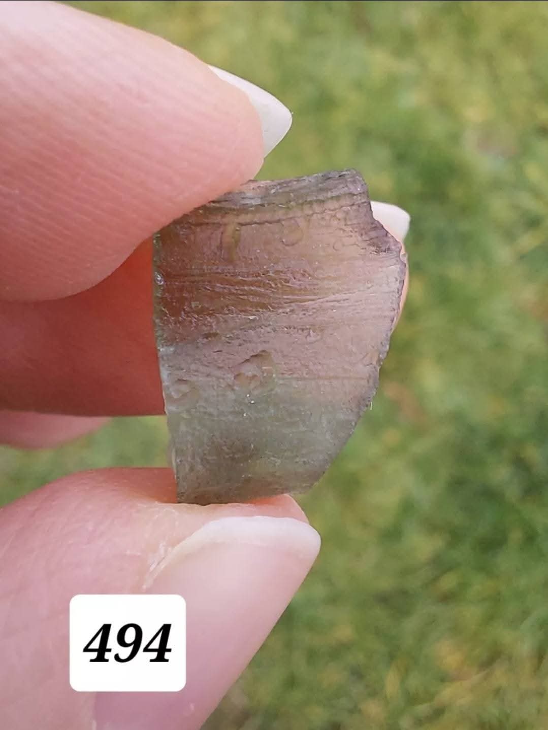 Moldavite Piece, 0.94g, Tektite (Ref: 494)