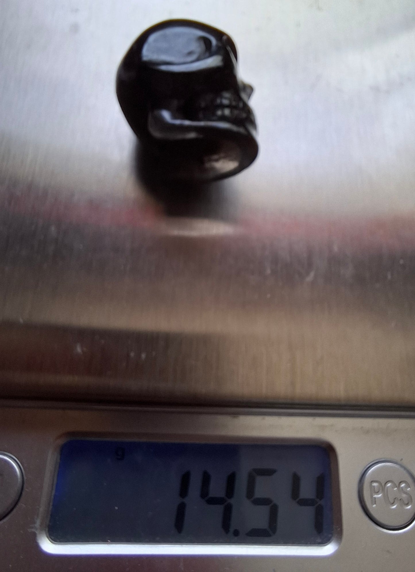 Agni Manitite SKULL Carving, 14.54g, Crystal (Ref: Ag S5)