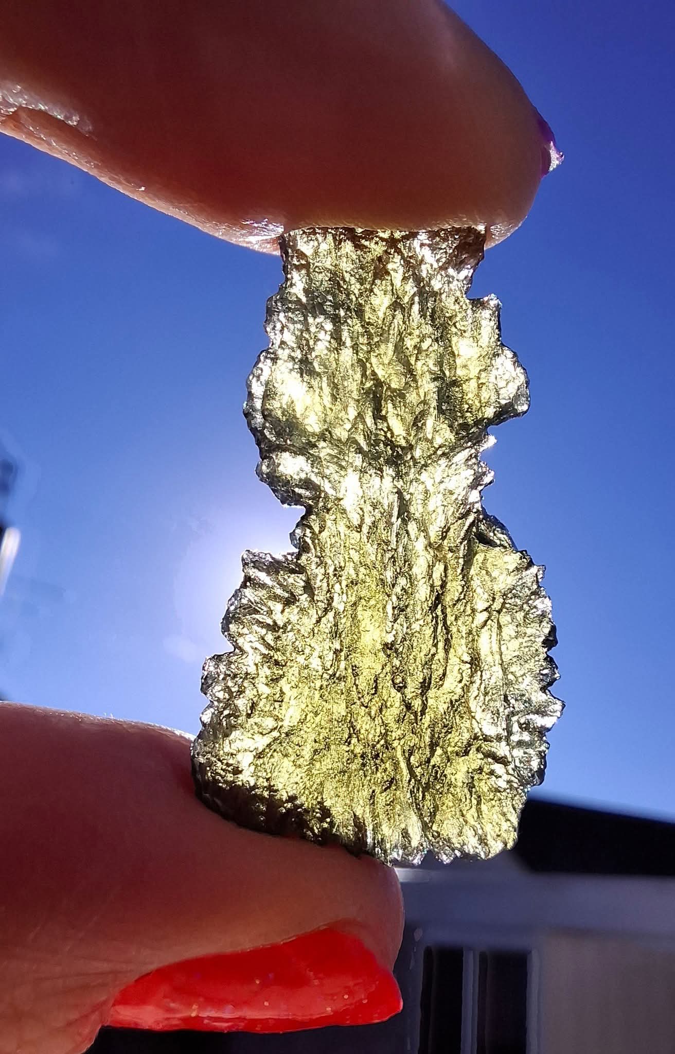Moldavite Piece, PARYZ, 3.65g, Tektite (Ref: 1299)
