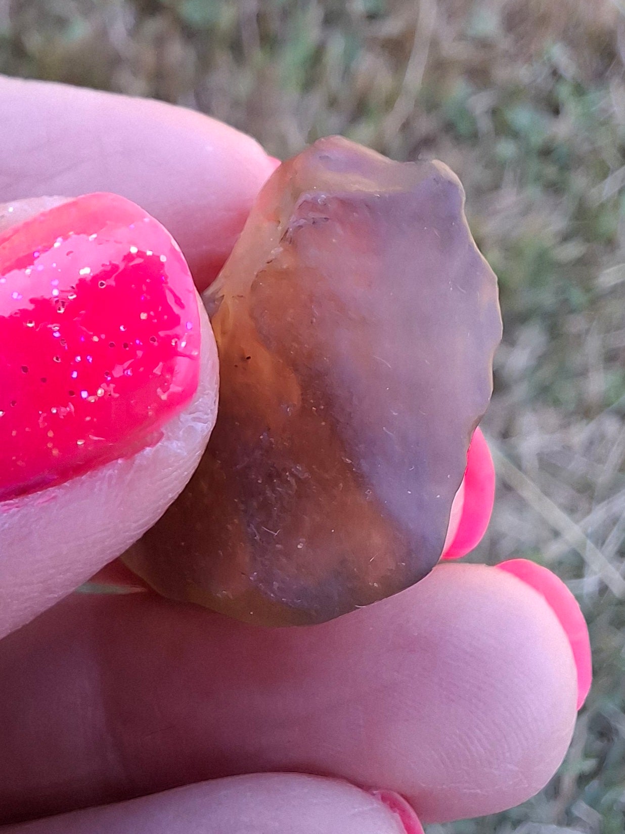 Libyan Desert Glass (darker) Piece, 4.84g, Tektite (Ref: L1360)