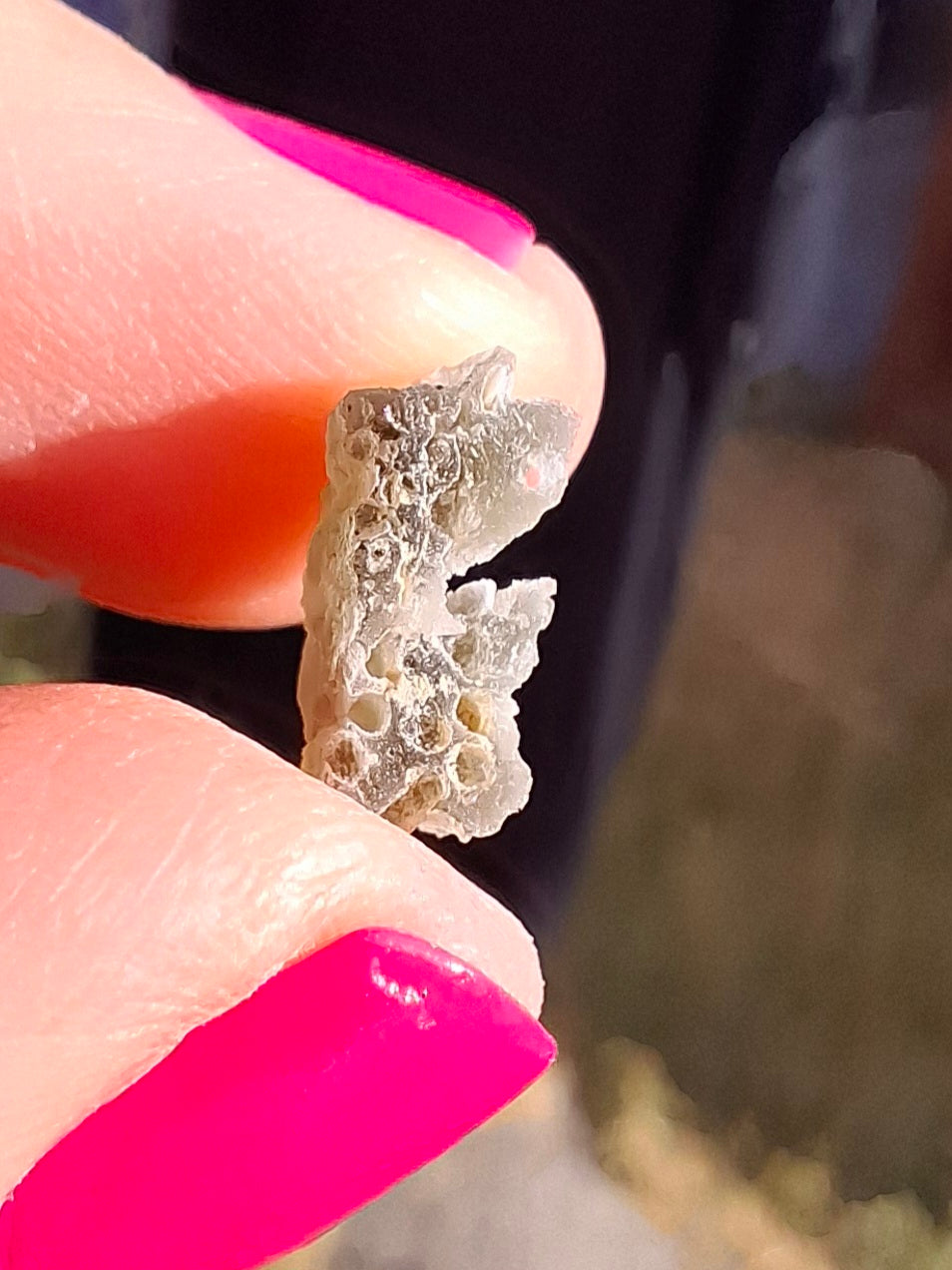 Moldavite Piece, SNOWFLAKE, FROSTED, BRUSNA, Tektite (Ref: 1495)