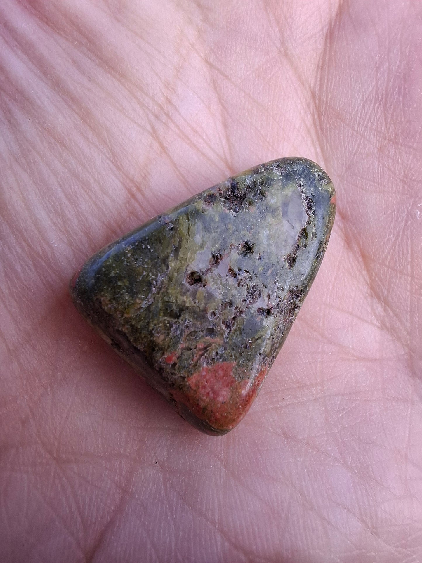 Unakite, Tumble Stone, Crystal (Ref: T181)
