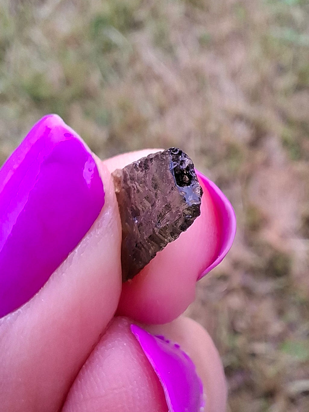Moldavite small Piece, 0.39g. Tektite (Ref: 1430)