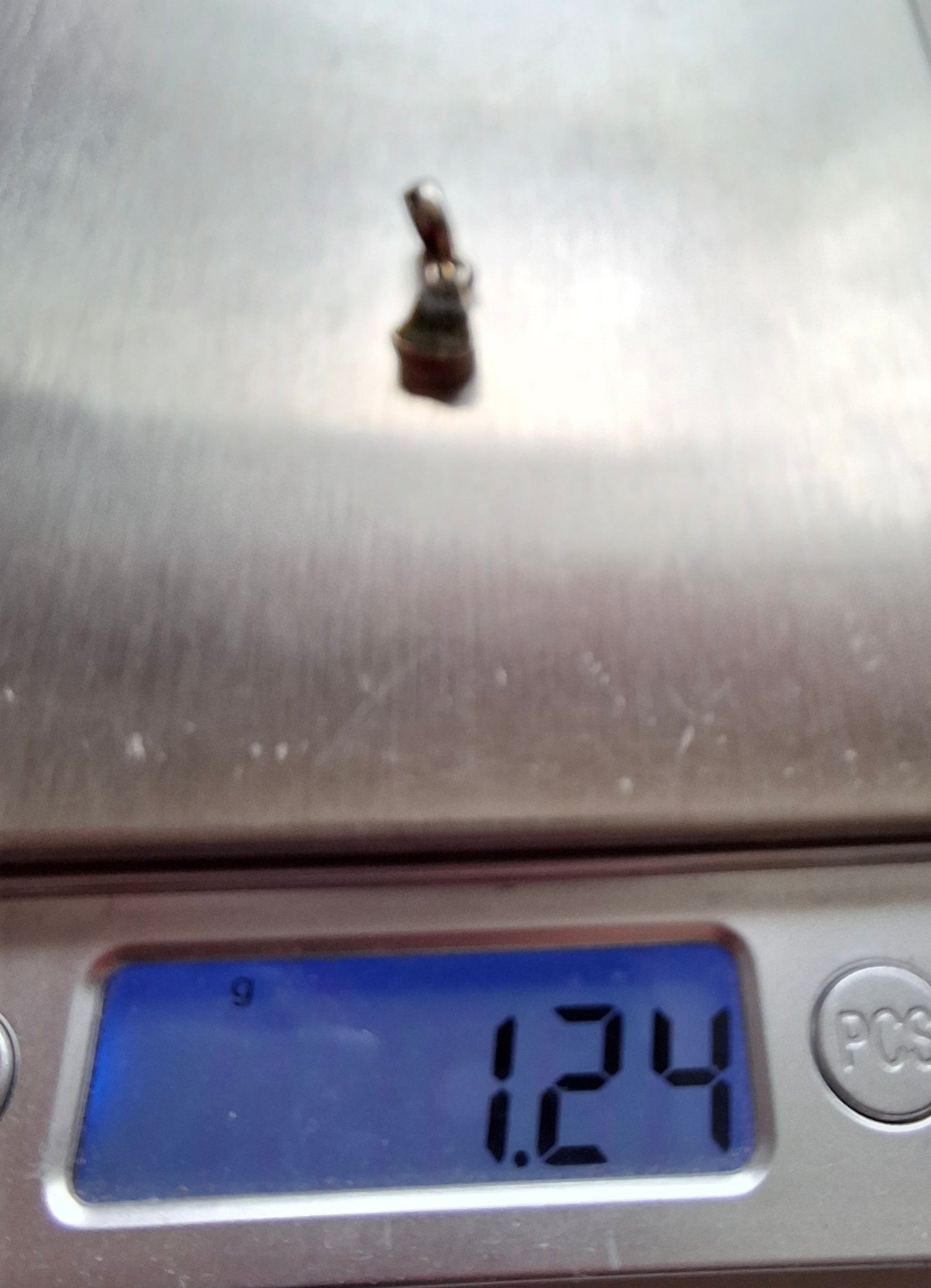 Moldavite Pendant, 925 Silver, Tektite (Ref: P66)