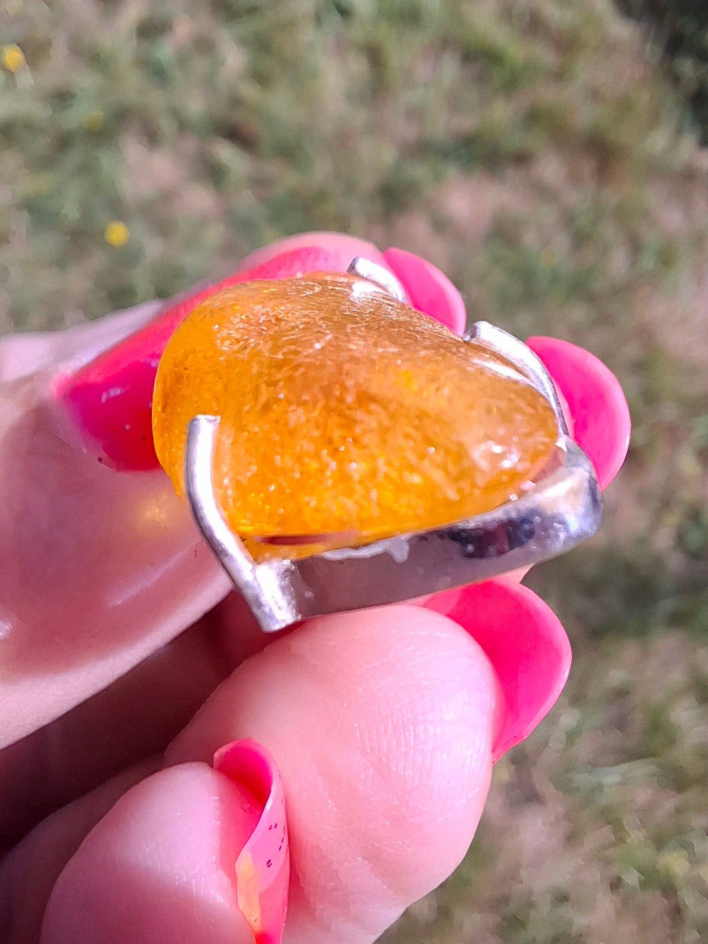 Baltic Amber Pendant, 925 Silver, Fossil (Ref: AP14)