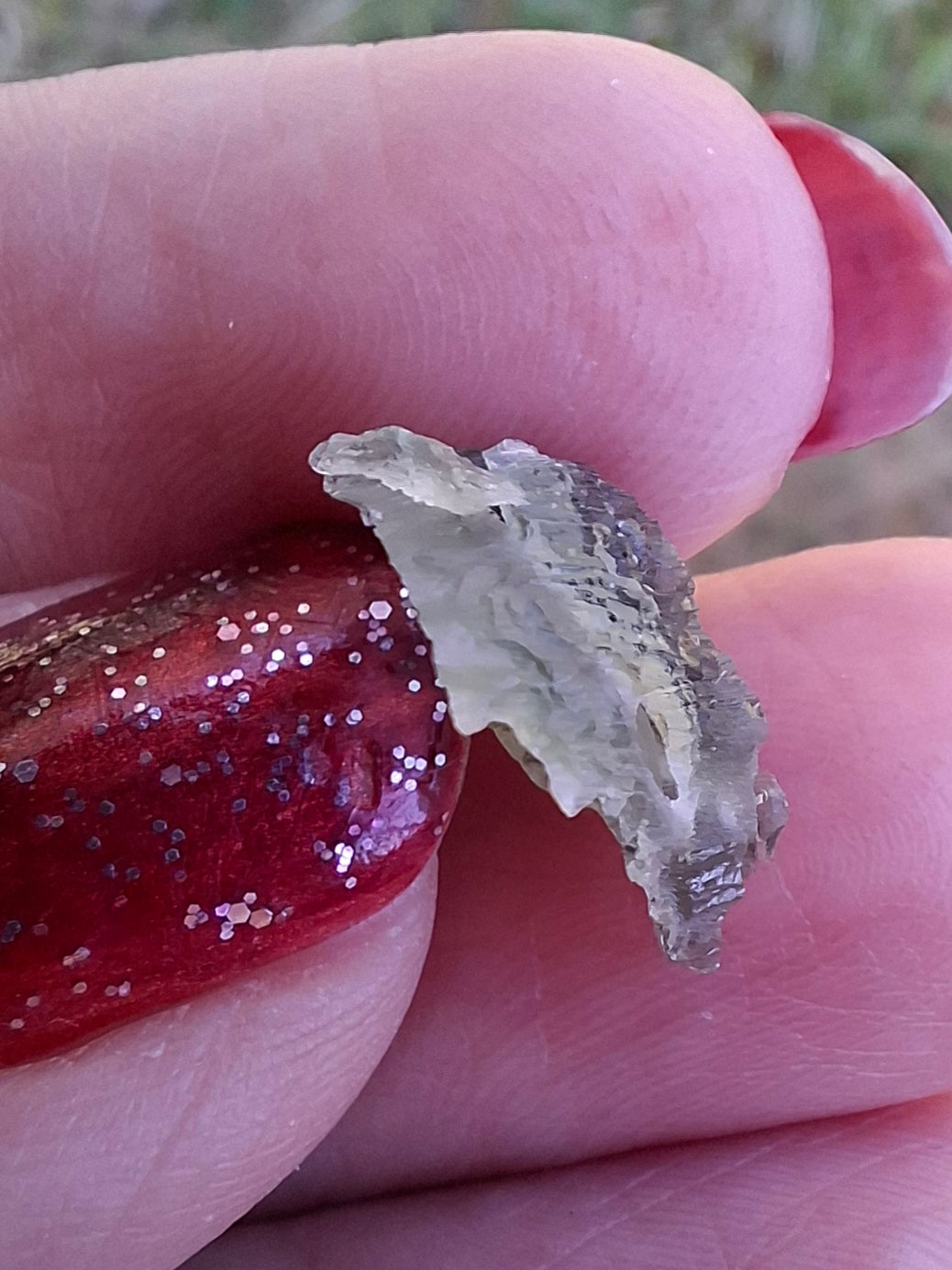 Moldavite Piece, 0.60g, Tektite (Ref: 1473)