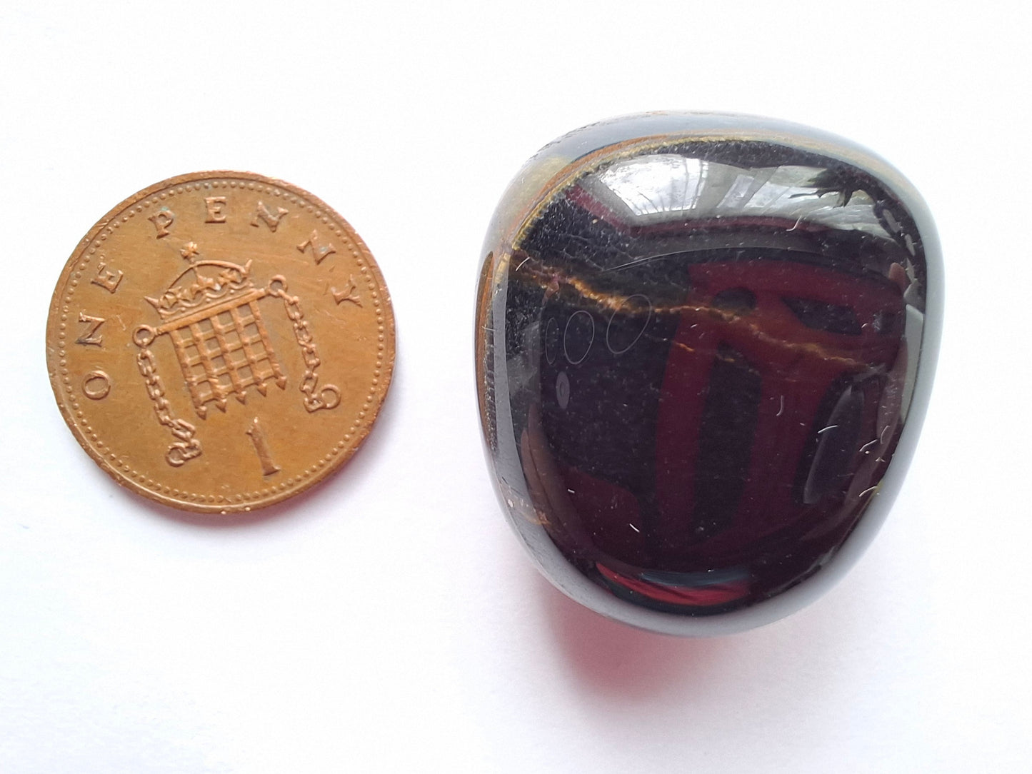 Blue Tigers Eye, Tumble Stone, Crystal (Ref: T24)