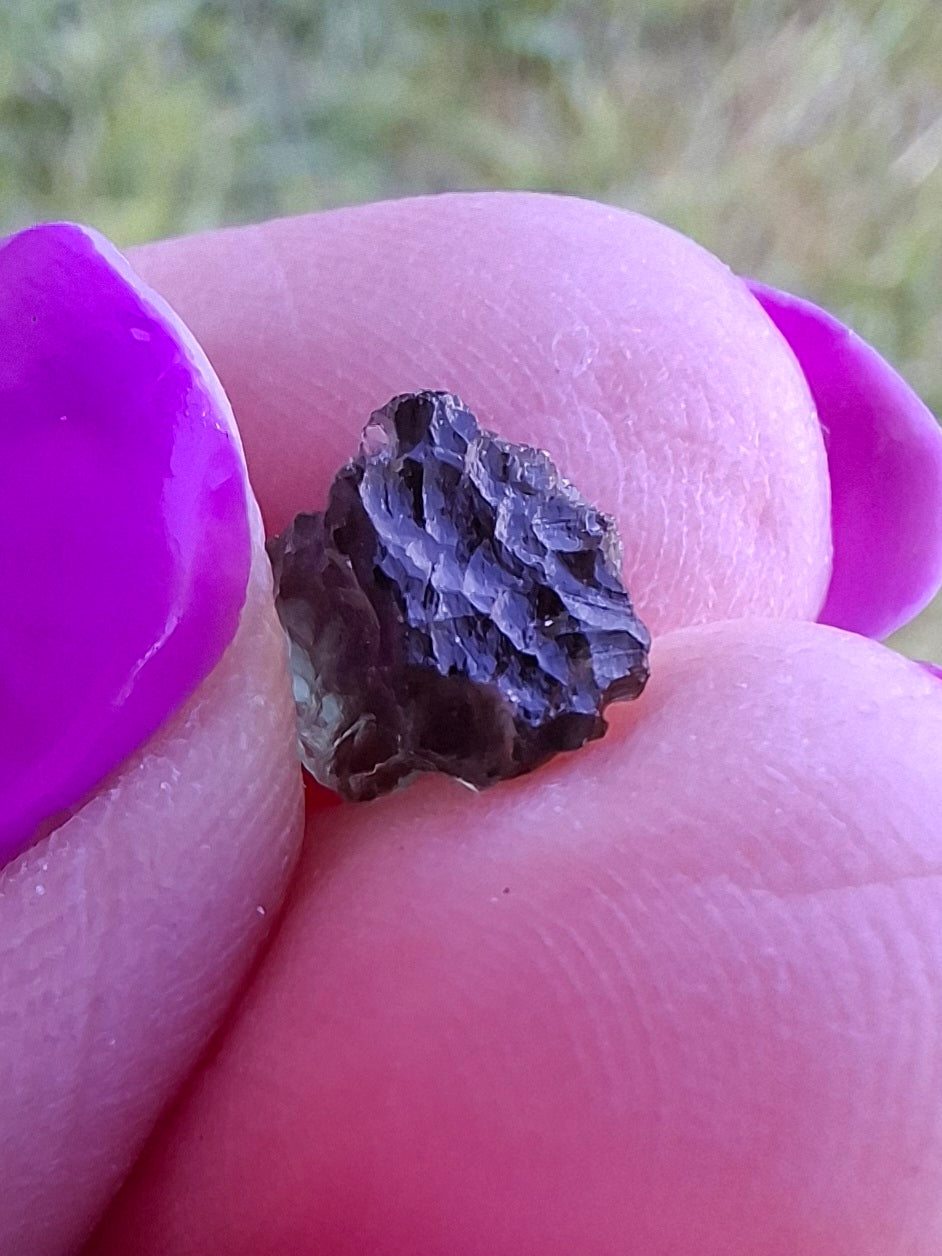 Moldavite small Piece, 0.40g, Tektite (Ref: 1458)