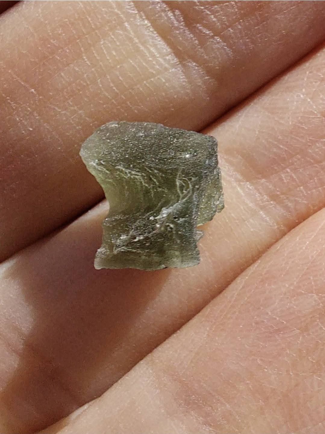 Moldavite Piece, 0.54g, Tektite (Ref: E255)