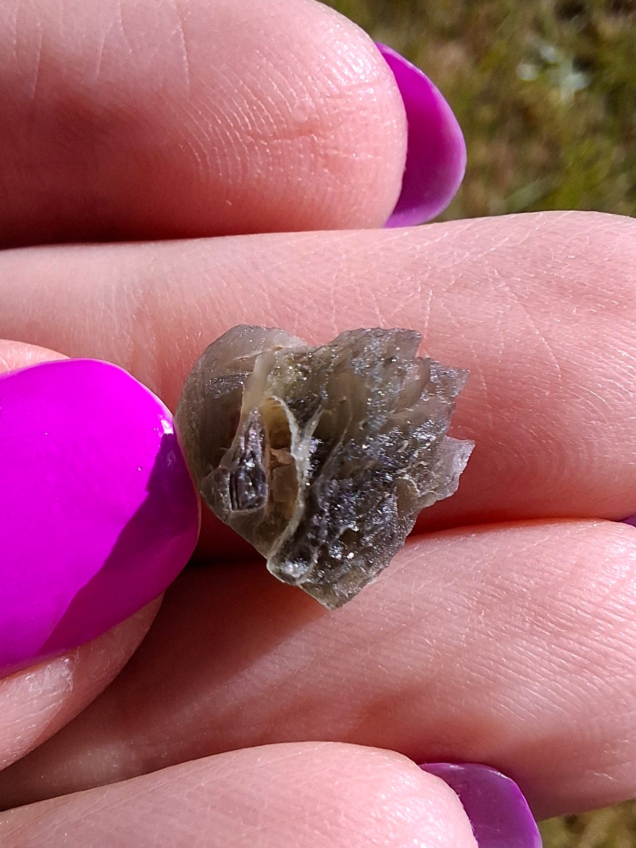 Moldavite Piece, 0.85g, Tektite (Ref: 1462)