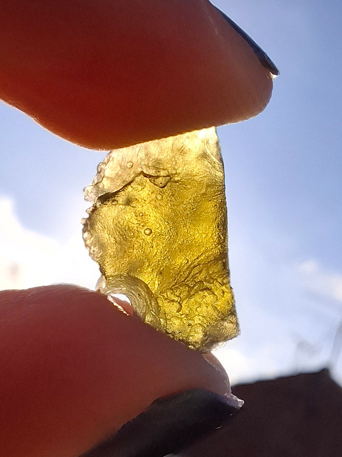 Moldavite Piece, 1.16g, Tektite (Ref: 1393)