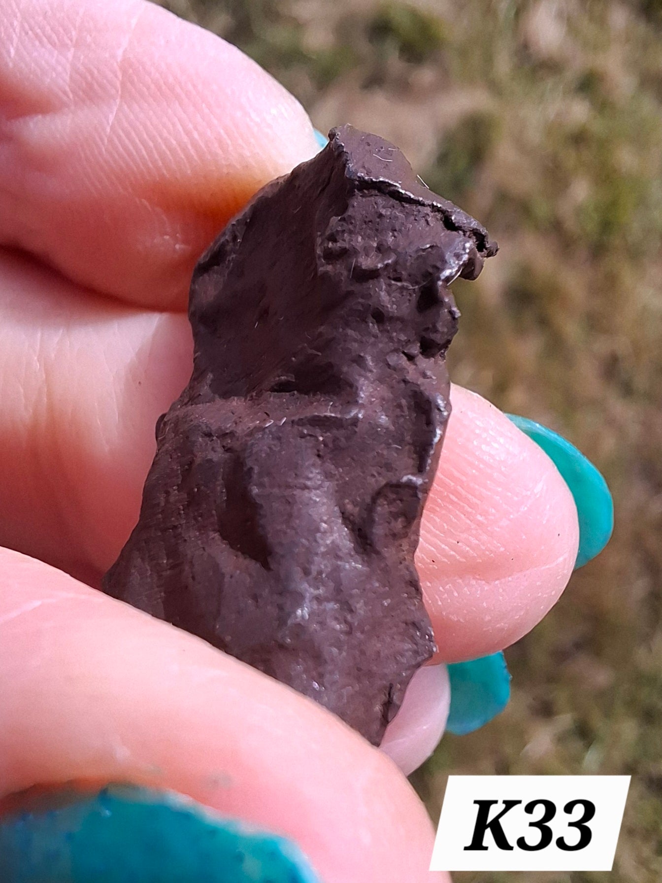 Gebel Kamil Iron Meteorite, 12.80g (Ref: K33)