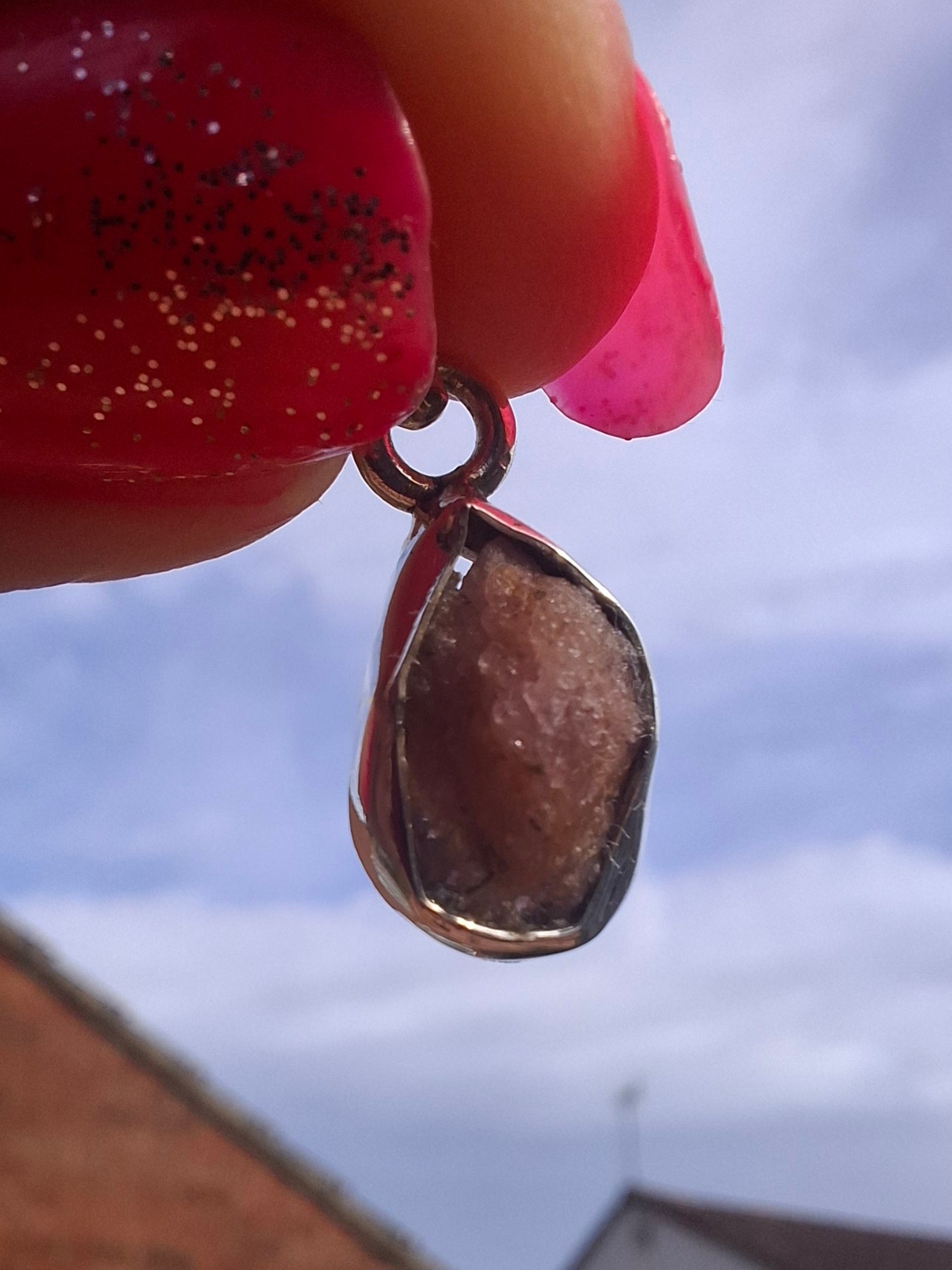 Pink Tourmaline Pendant, 925 Silver, Crystal (Ref: PT84)