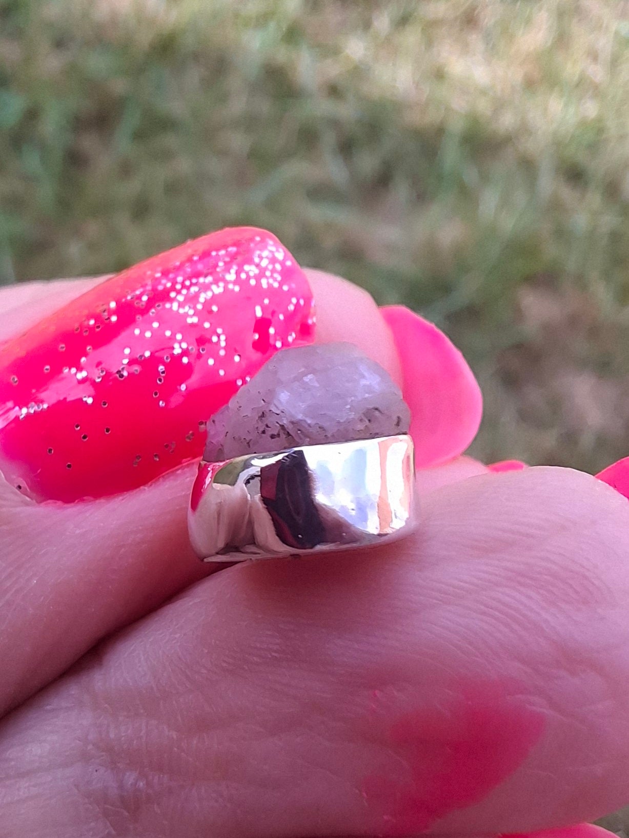 Pink Tourmaline Pendant, 925 Silver, Crystal (Ref: PT71)