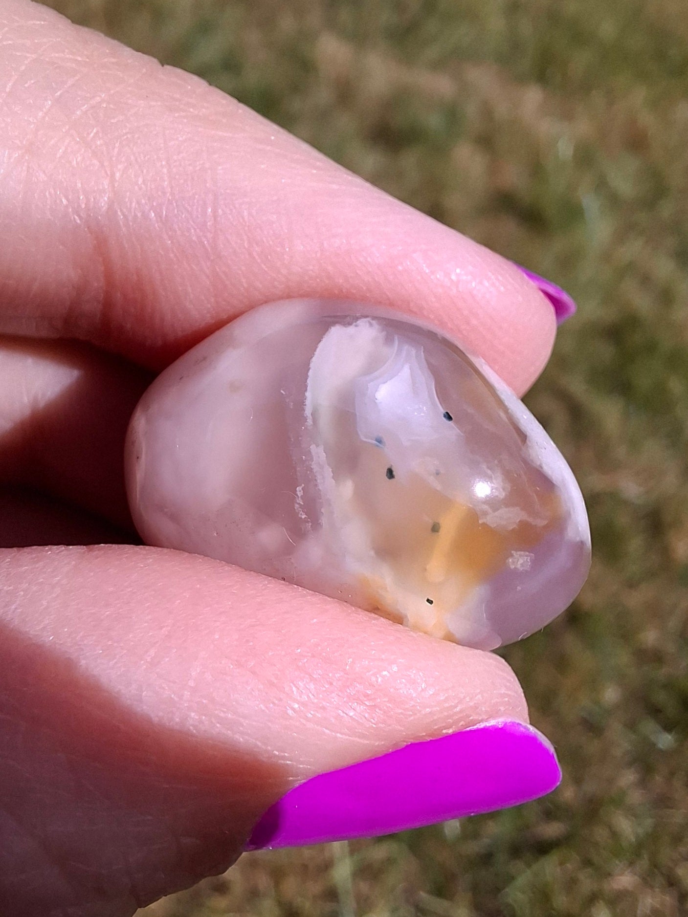 Flower Agate, Tumble Stone, Crystal (Ref: T76)