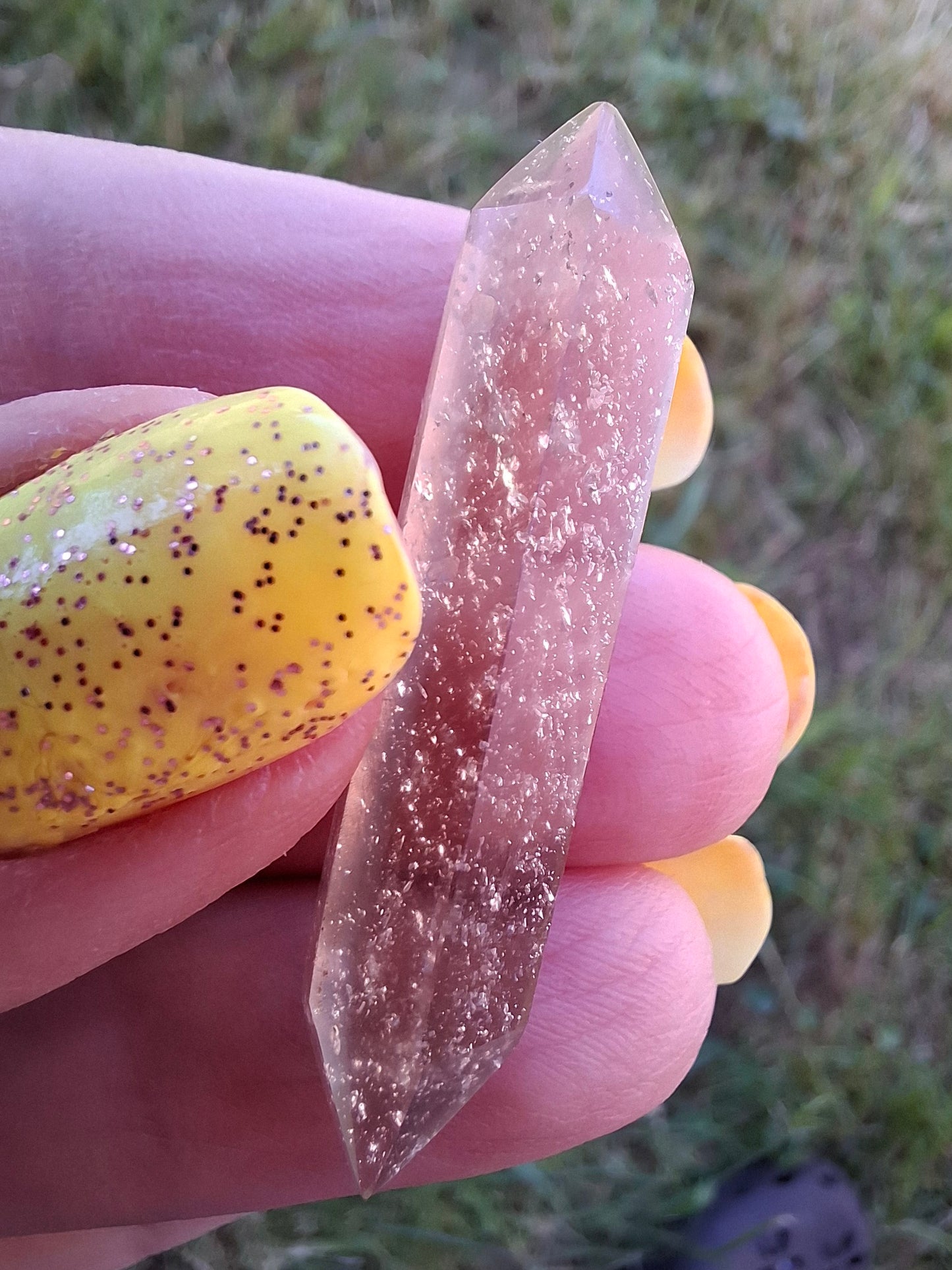 Libyan Desert Glass DT Carving, 4.22g, Tektite (Ref: LDT6)