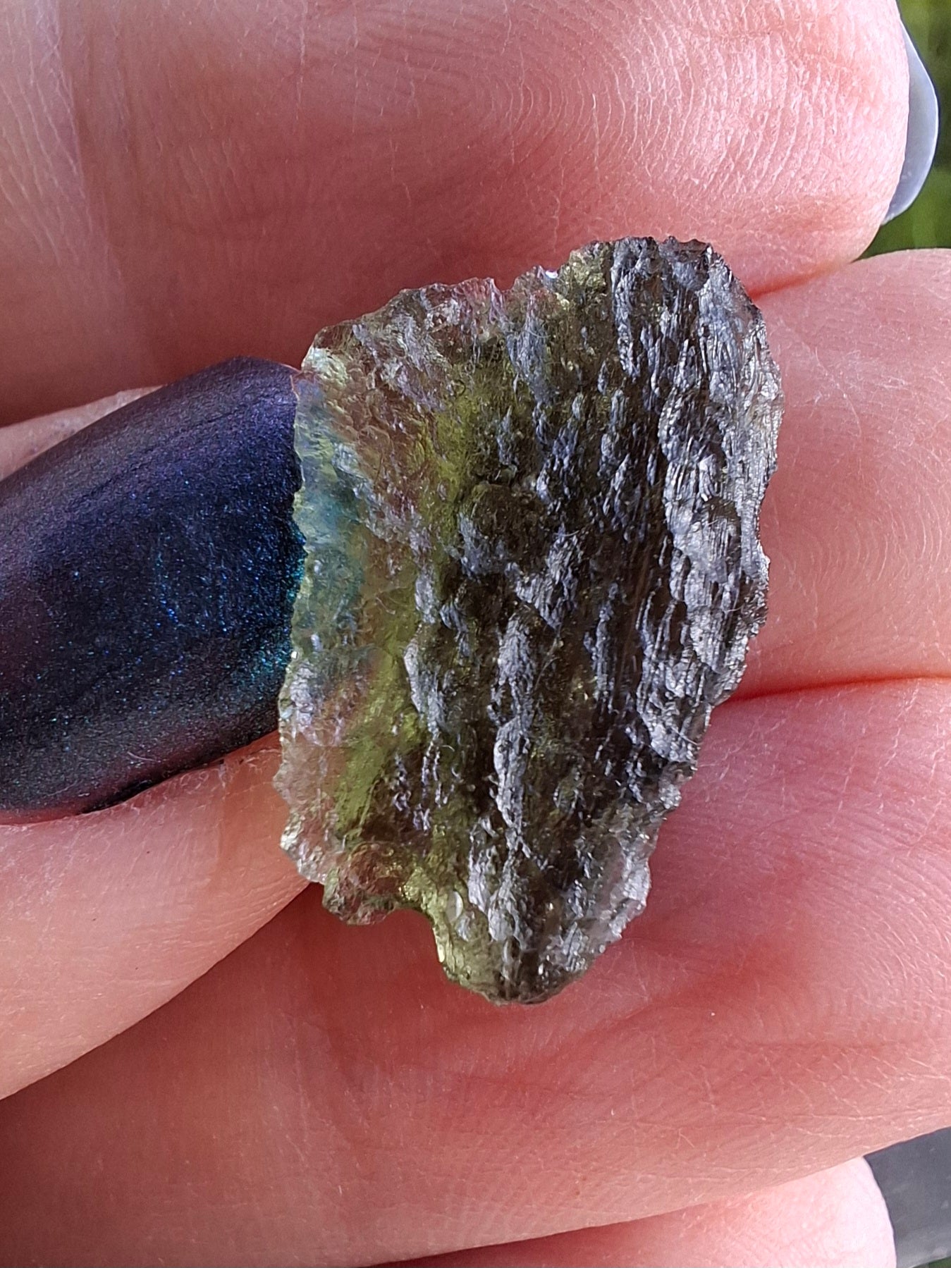 Moldavite Piece, NESMEN LES, 1.90g, Tektite (Ref: 848)