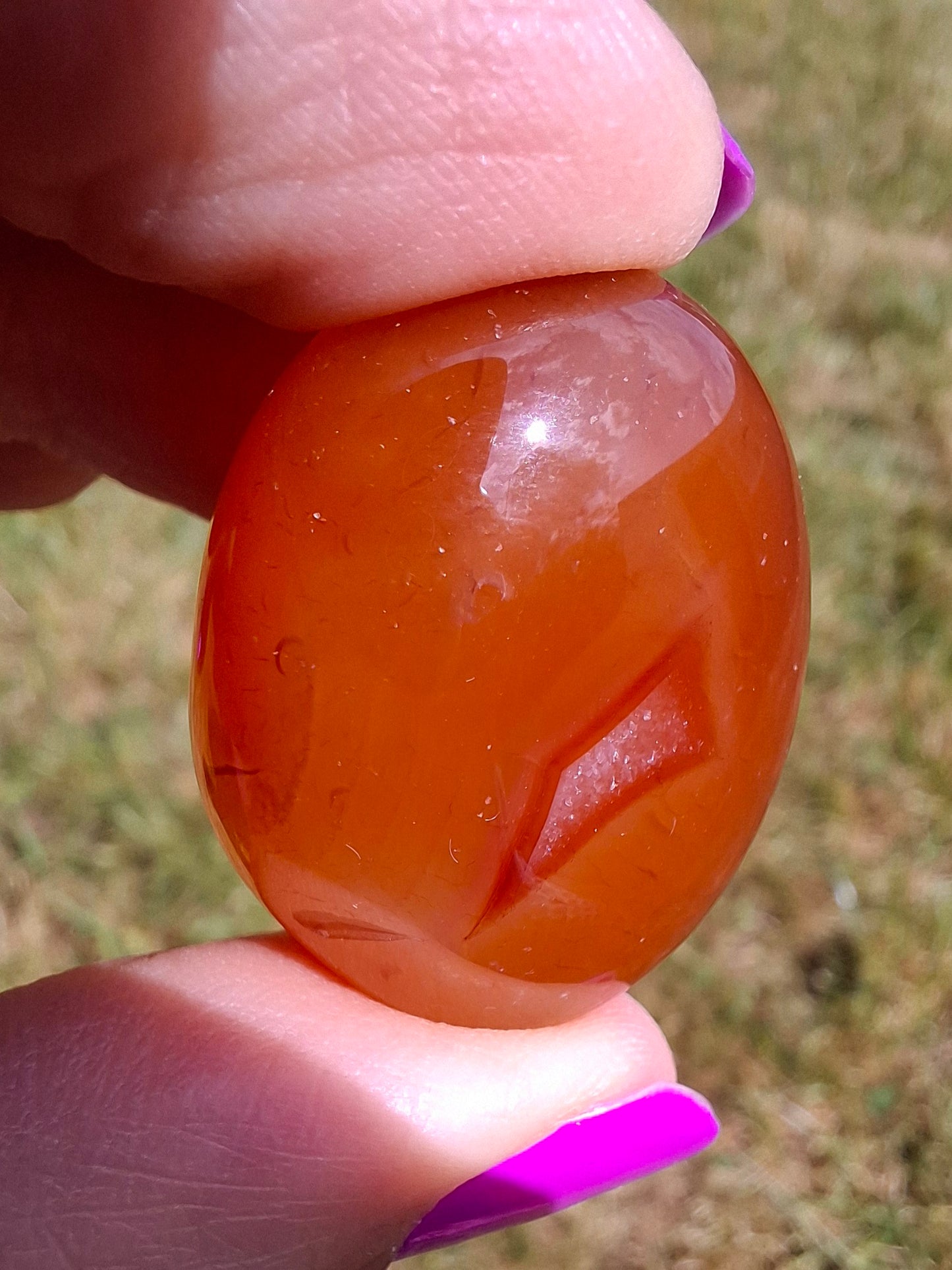 Carnelian, Tumble Stone, Crystal (Ref: T65)