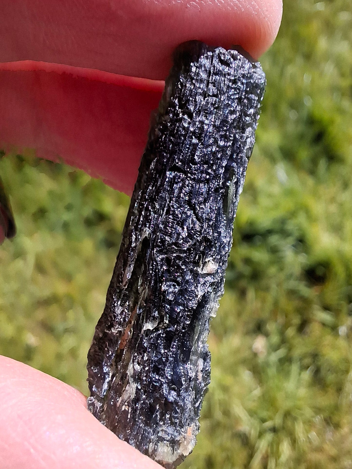 Moldavite Piece, NESMEN, 8.47g, Tektite (Ref: 1372)