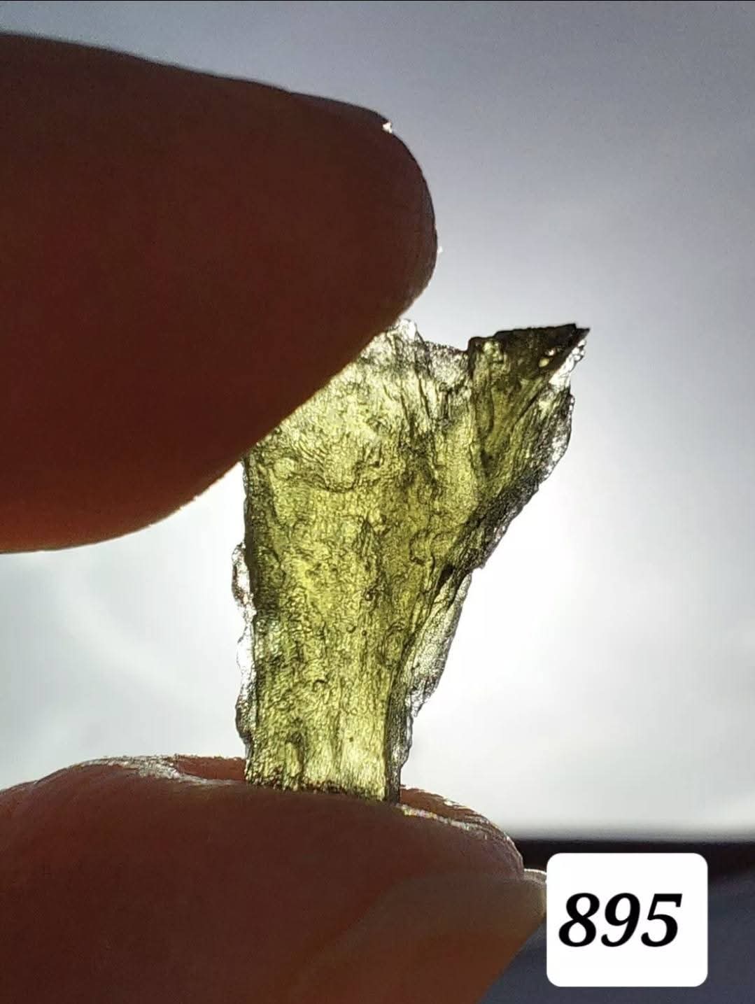 Moldavite Piece, 0.77g, Tektite (Ref: 895)