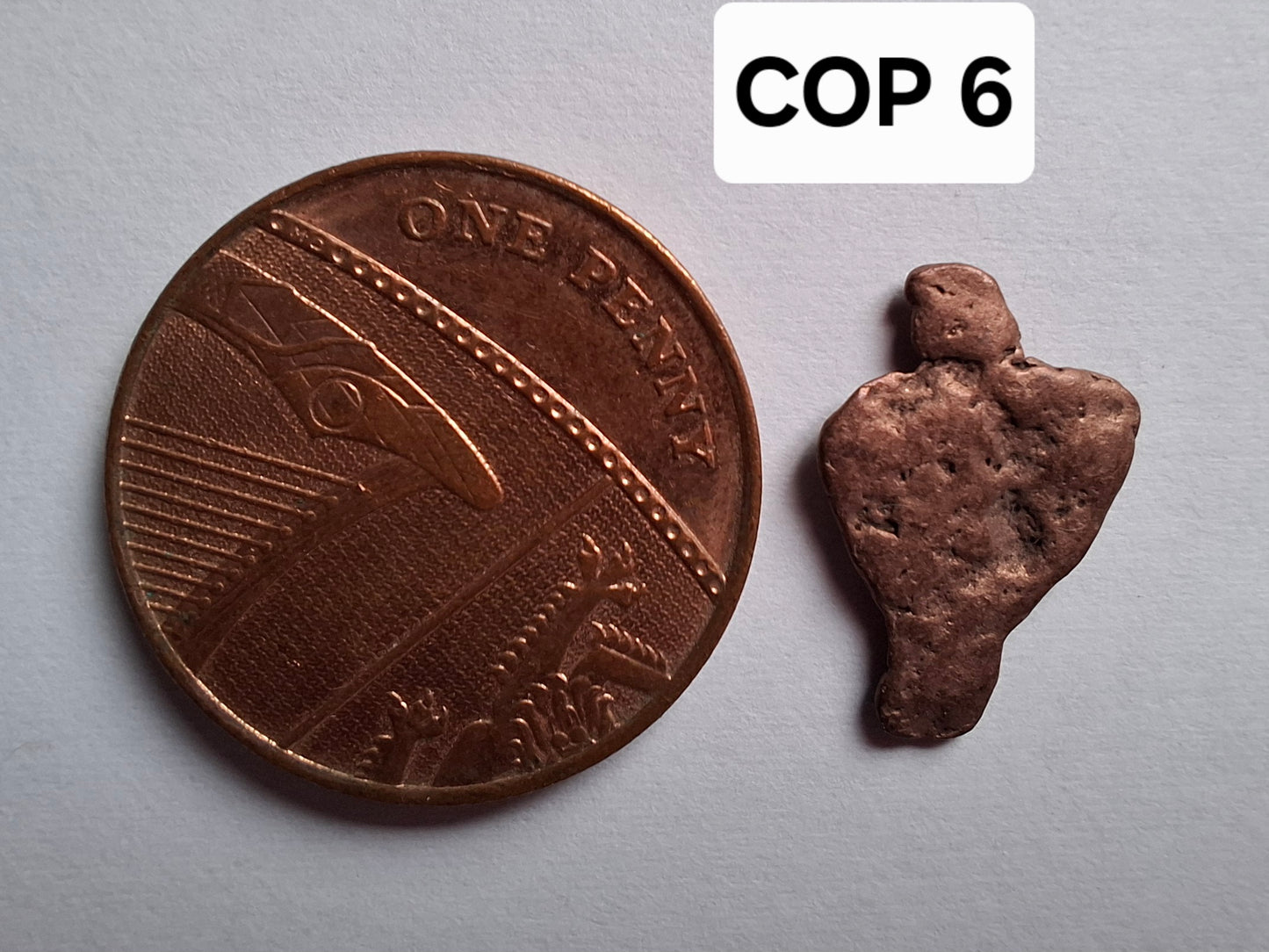 Native Copper Nugget, 0.76g, (Ref: COP6)