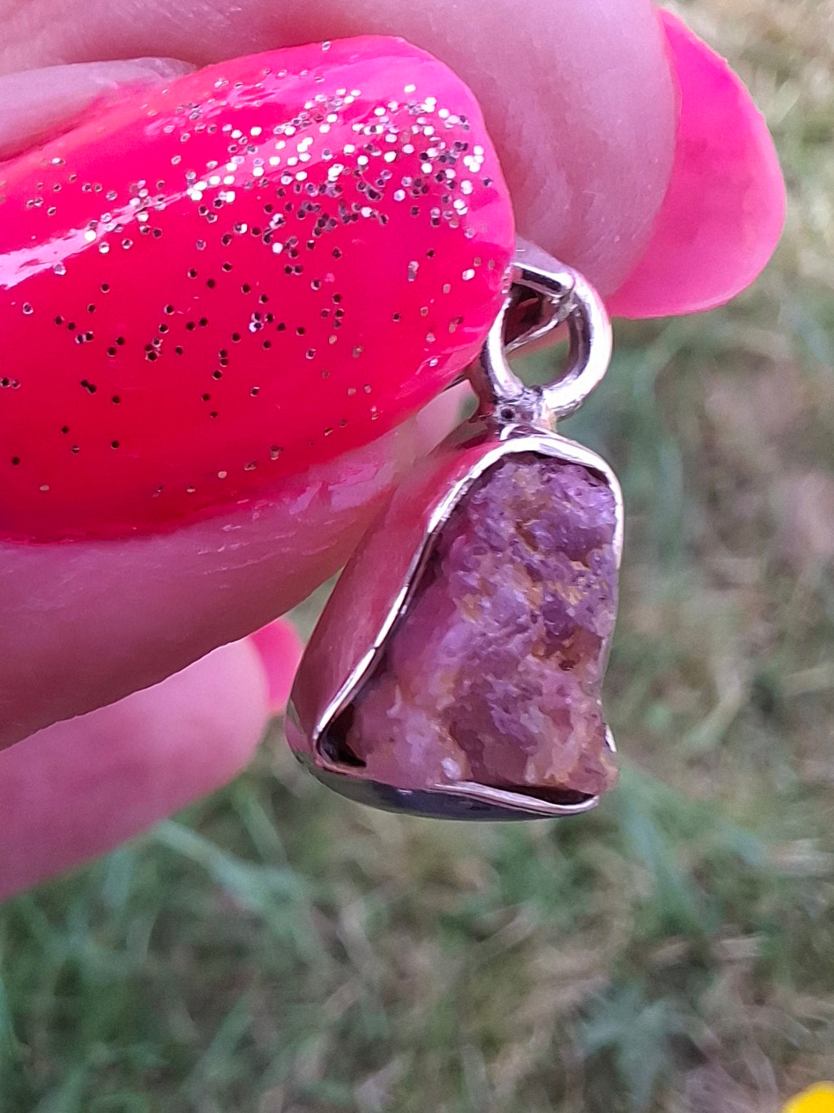 Pink Tourmaline Pendant, 925 Silver, Crystal (Ref: PT88)