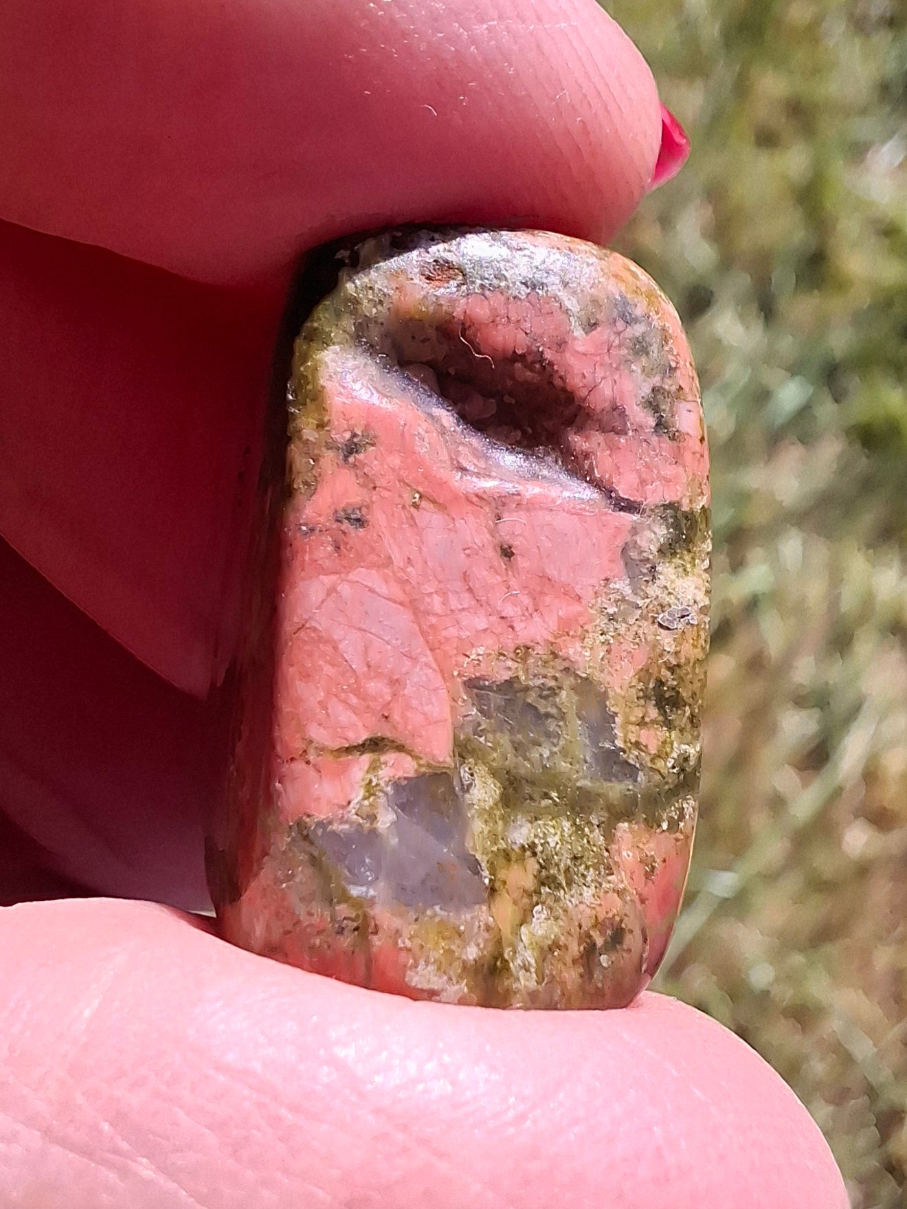 Unakite, Tumble Stone, Crystal (Ref: T185)
