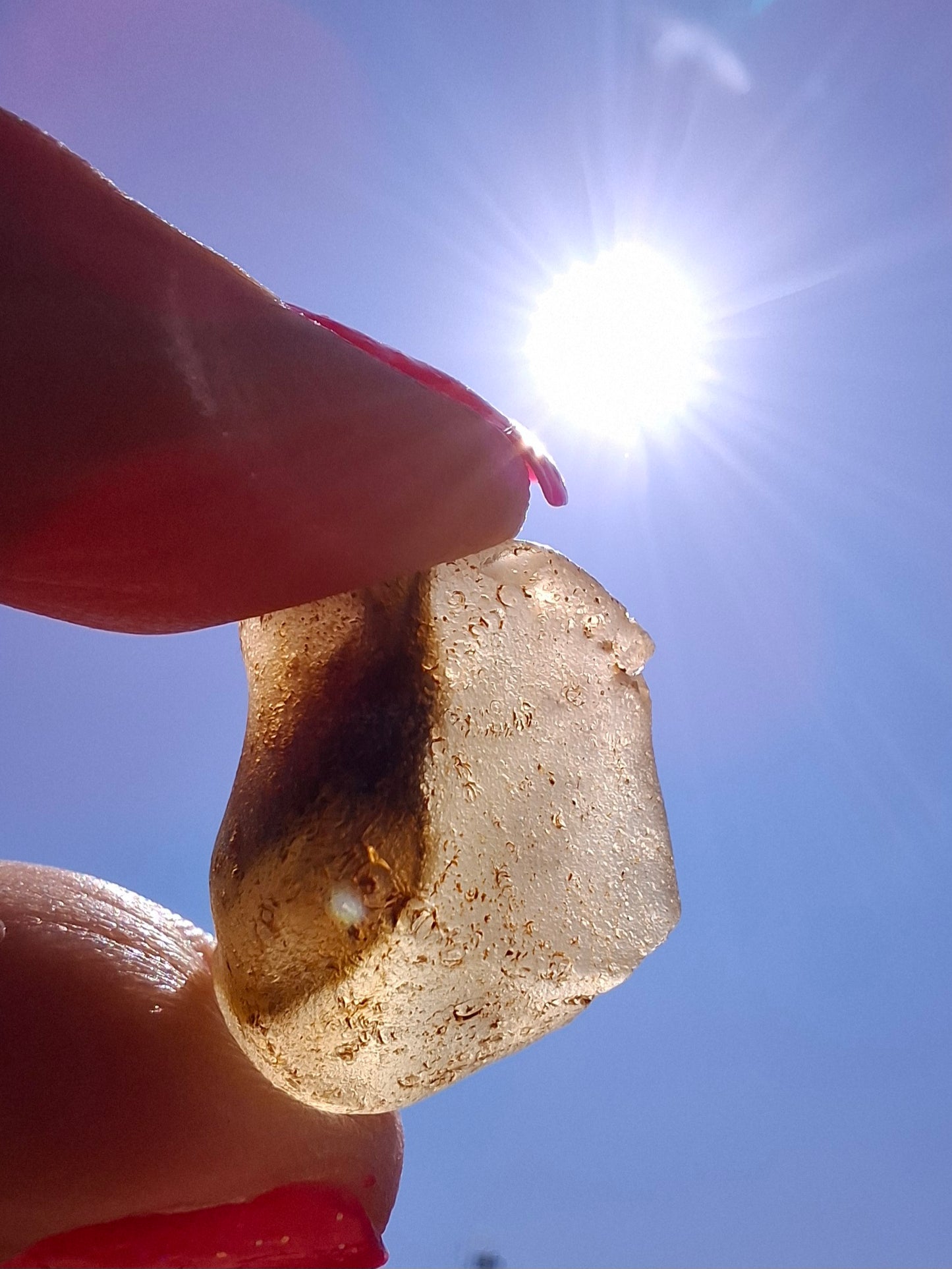 Libyan Desert Glass (darker) Piece, 4.70g, Tektite (Ref: L1372)