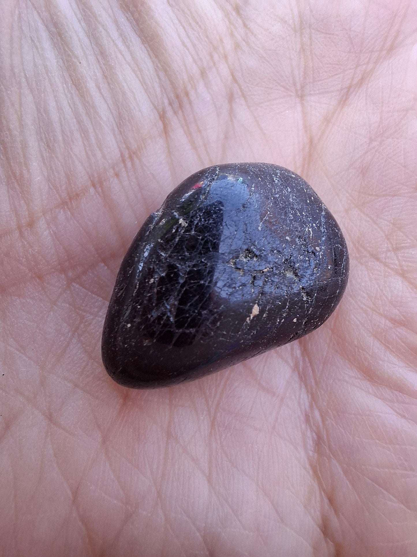 Black Tourmaline, Tumble Stone, Crystal (Ref: T219)