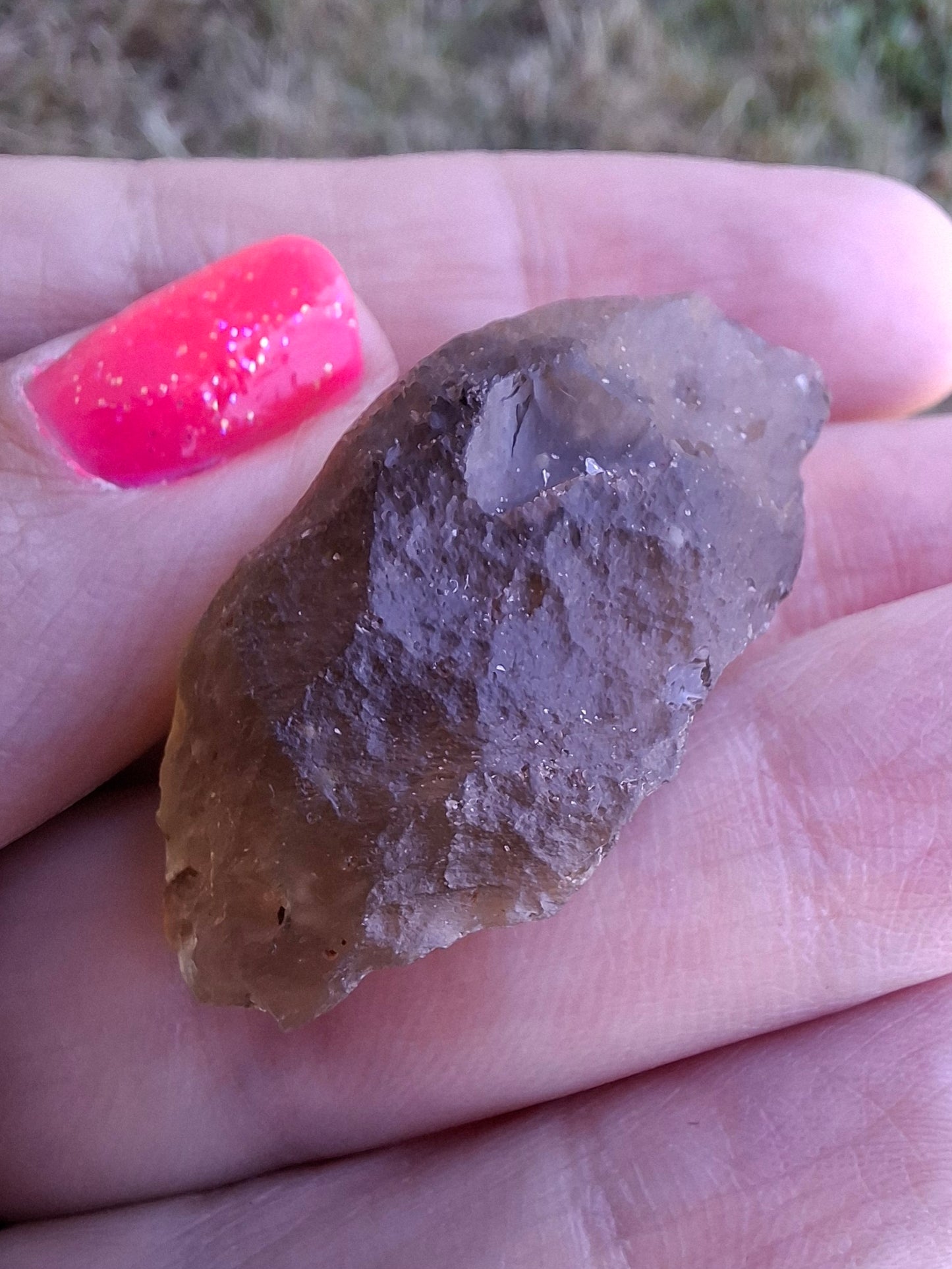 Libyan Desert Glass (darker) Piece, 11.69g, Tektite (Ref: L1366)