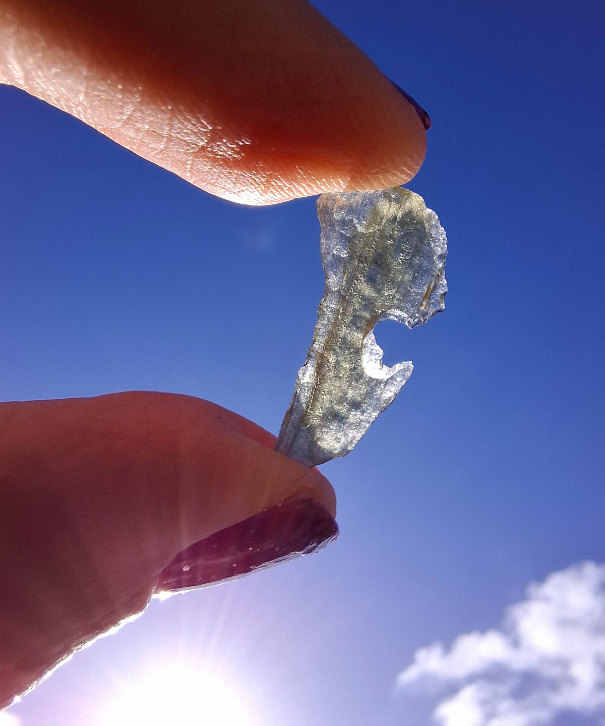 Moldavite Piece, 0.46g, Tektite (Ref: 1521)