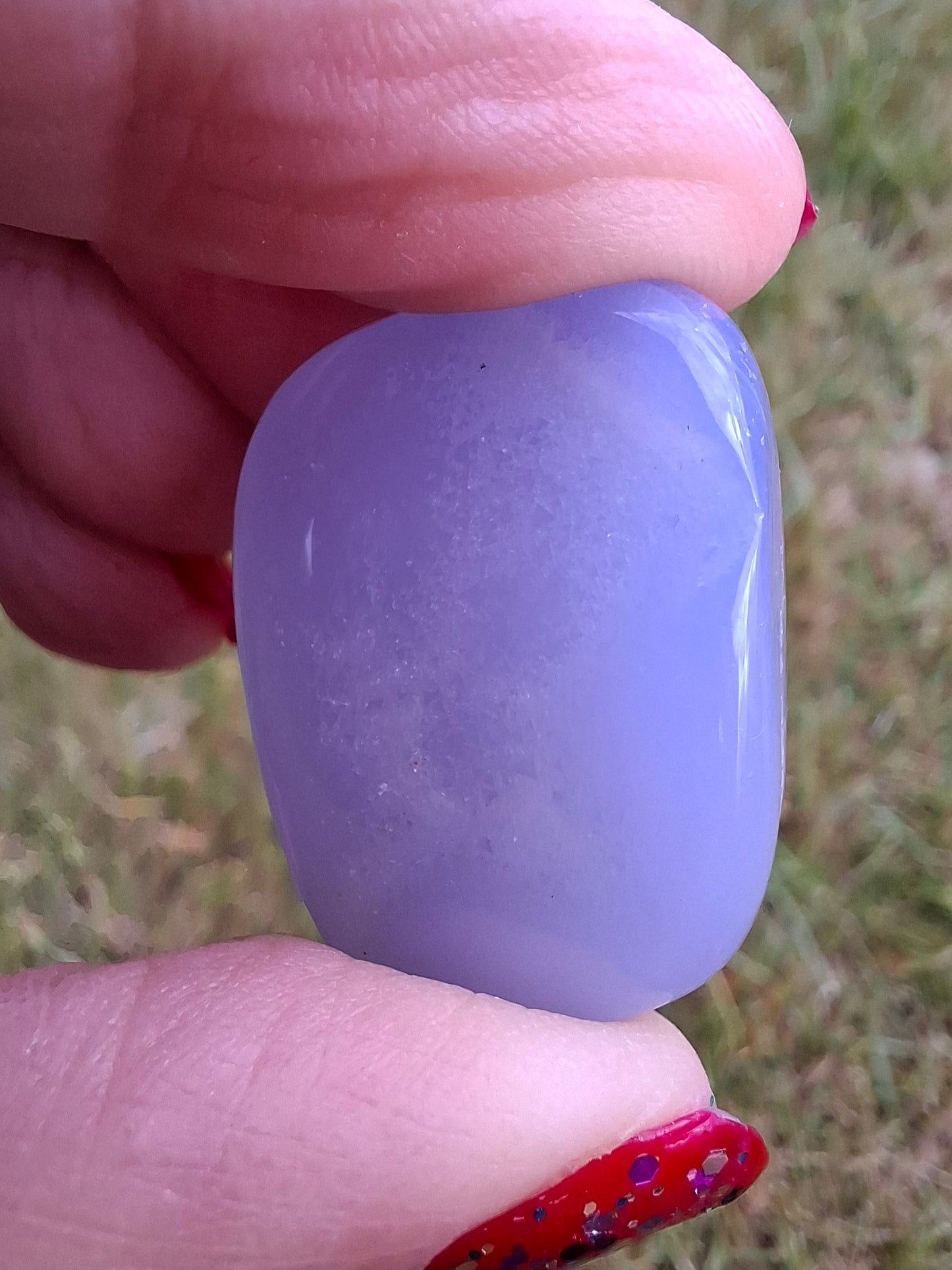 Blue Lace Agate, Tumble Stone, Crystal (Ref: T137)