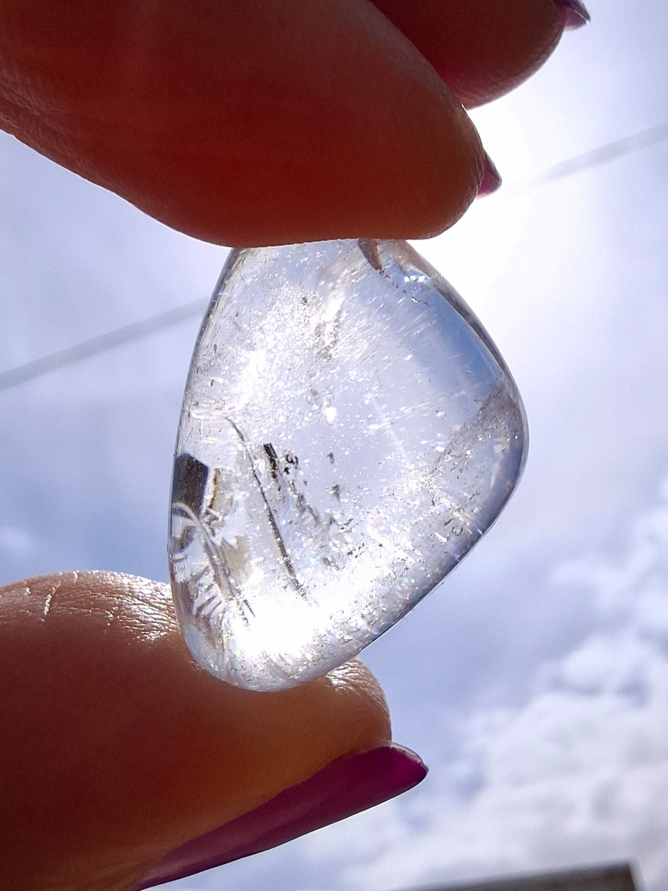 Clear Quartz, Tumble Stone, Crystal (Ref: T32)