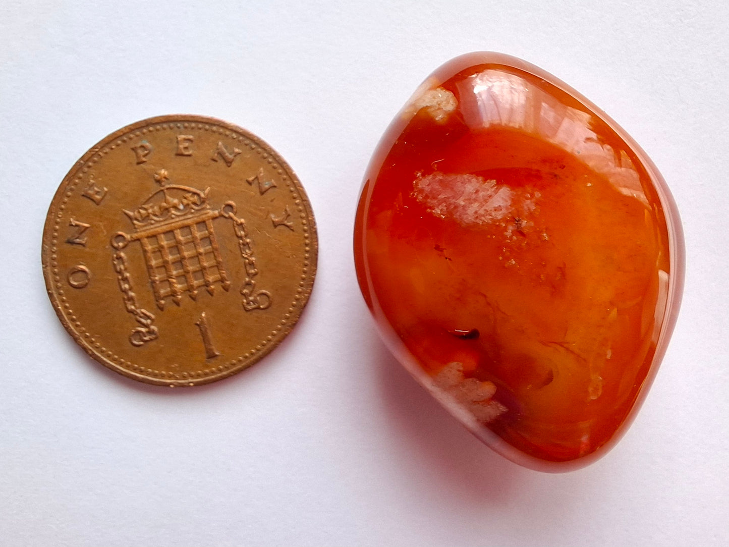 Carnelian, Tumble Stone, Crystal (Ref: T63)