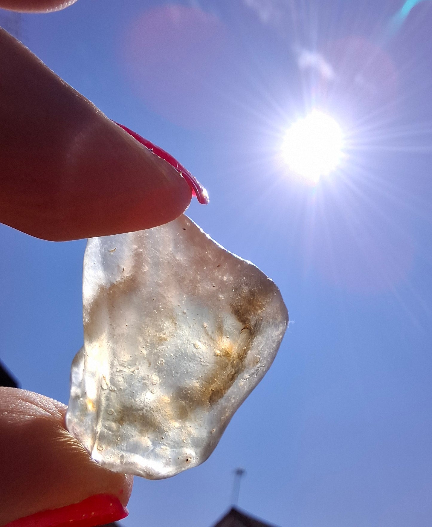 Libyan Desert Glass (darker) Piece, 7.73g, Tektite (Ref: L1374)
