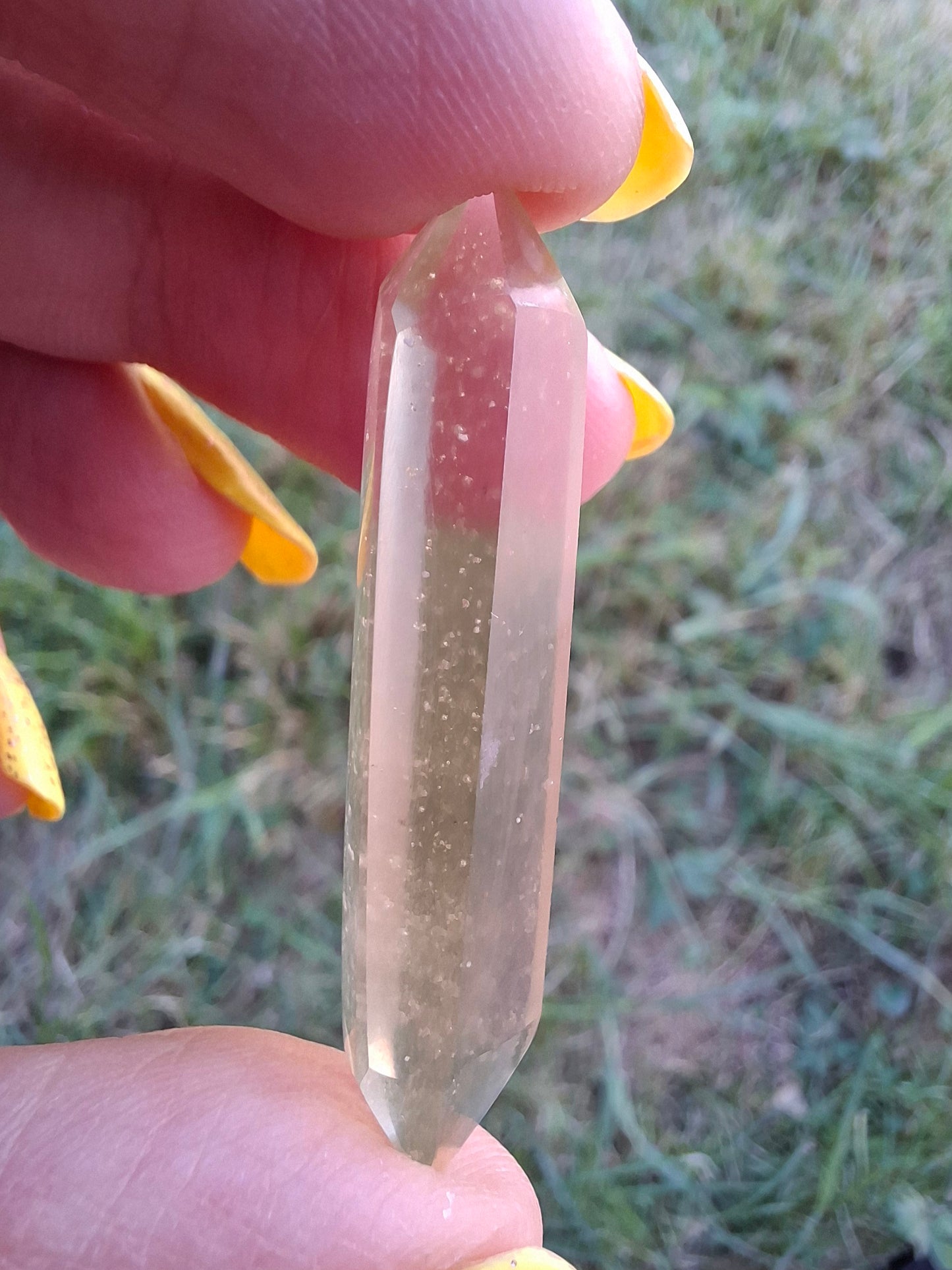 Libyan Desert Glass DT Carving, 4.57g, Tektite (Ref: LDT8)