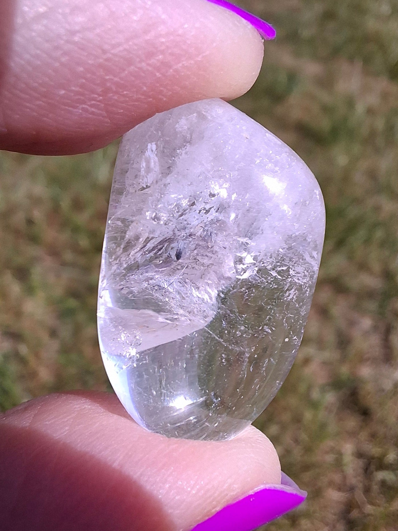 Clear Quartz, Tumble Stone, Crystal (Ref: T28)