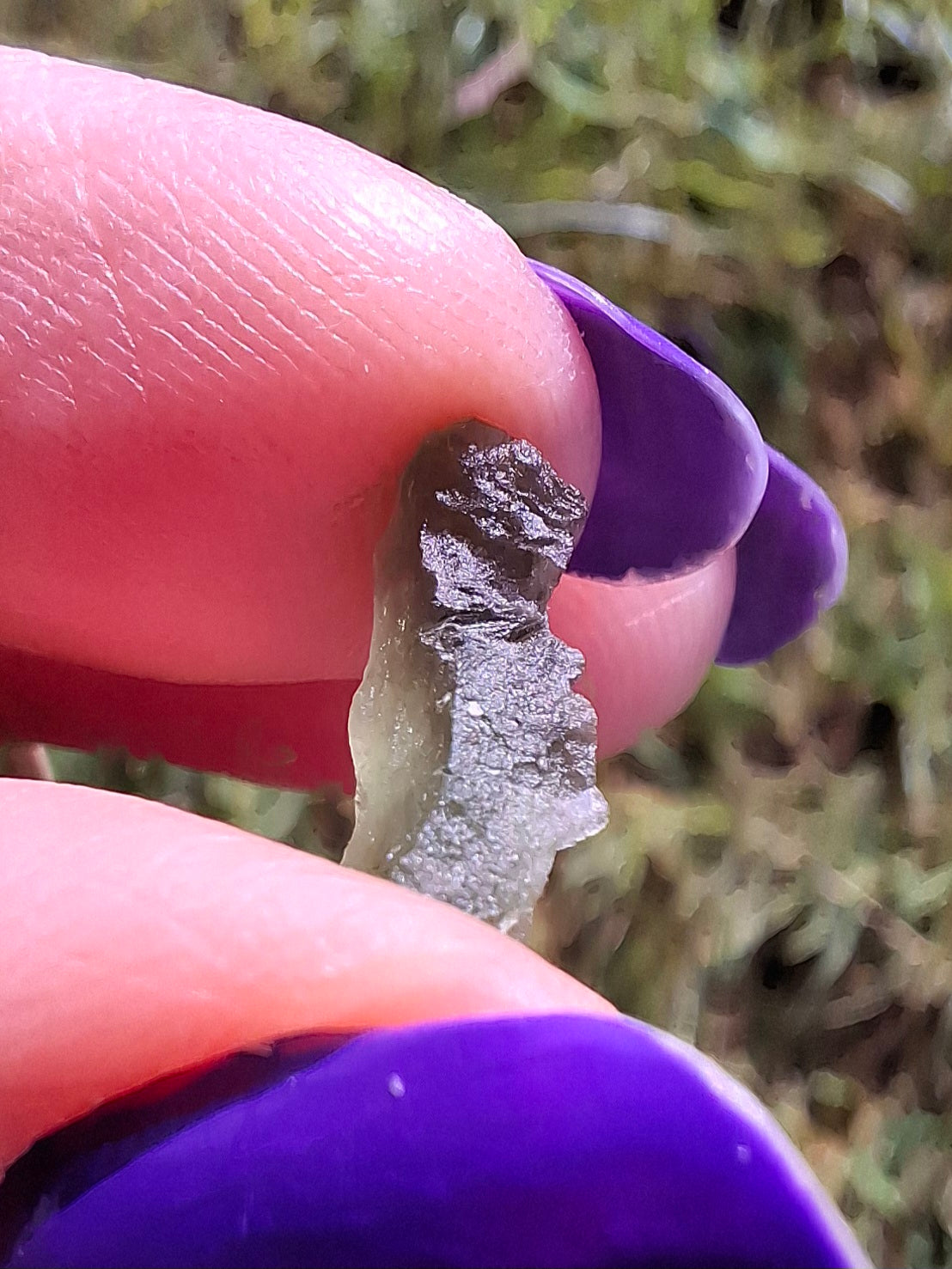 Moldavite Piece, 0.40g, Tektite (Ref: 1487)