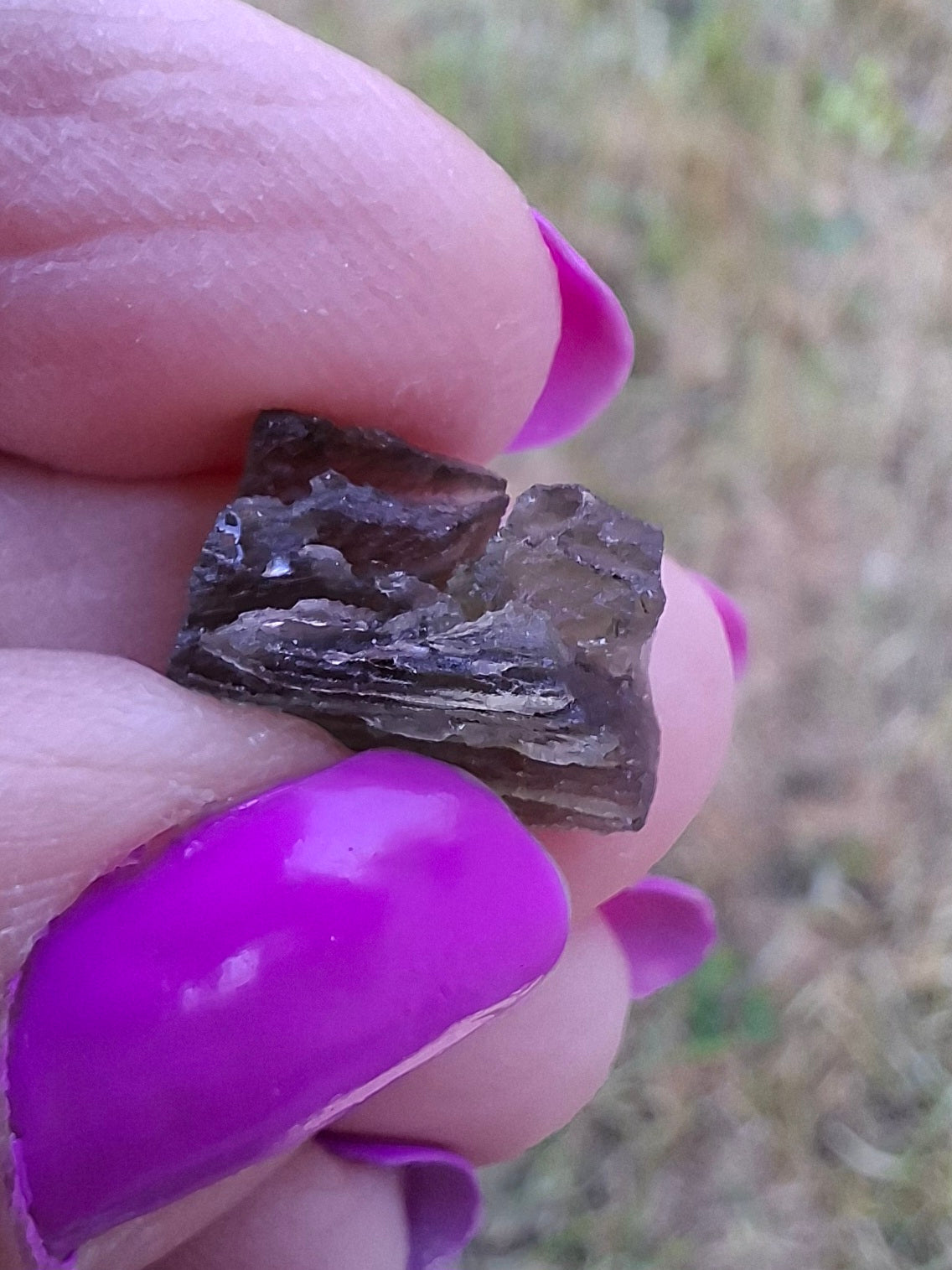 Moldavite Piece, 1.00g, Tektite (Ref: 1442)