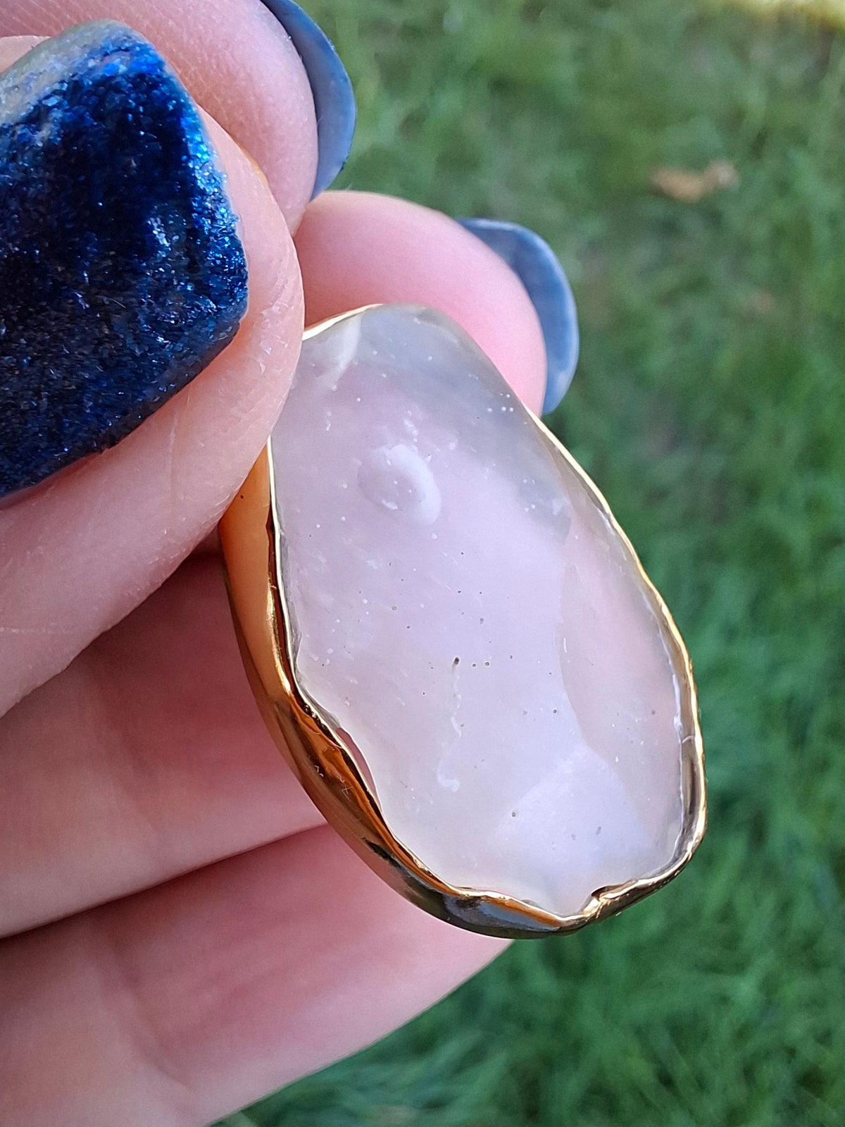 Libyan Desert Glass Pendant, 14K GOLD Plated, Tektite (Ref: LP114)