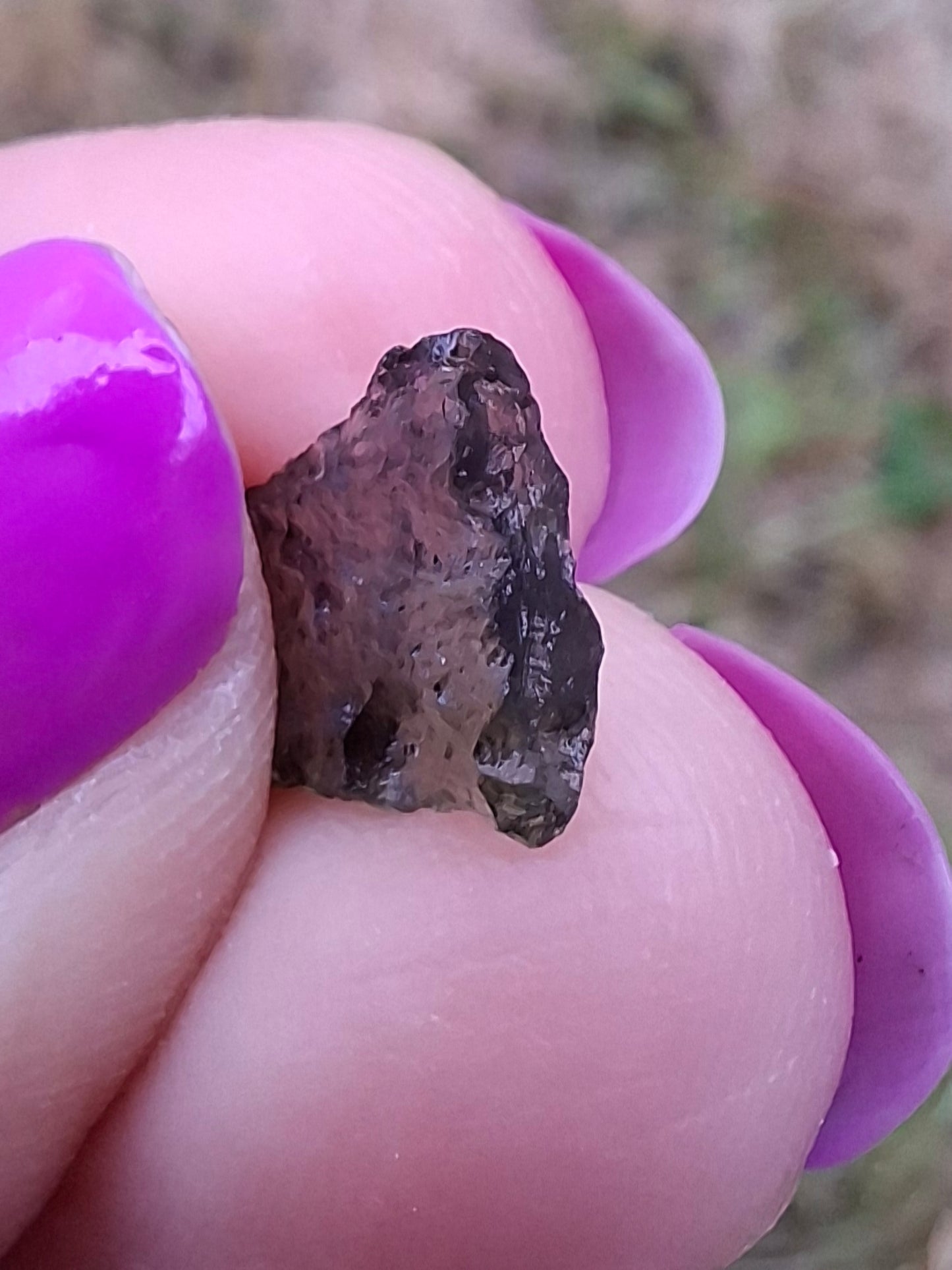 Moldavite small Piece, 0.39g. Tektite (Ref: 1430)