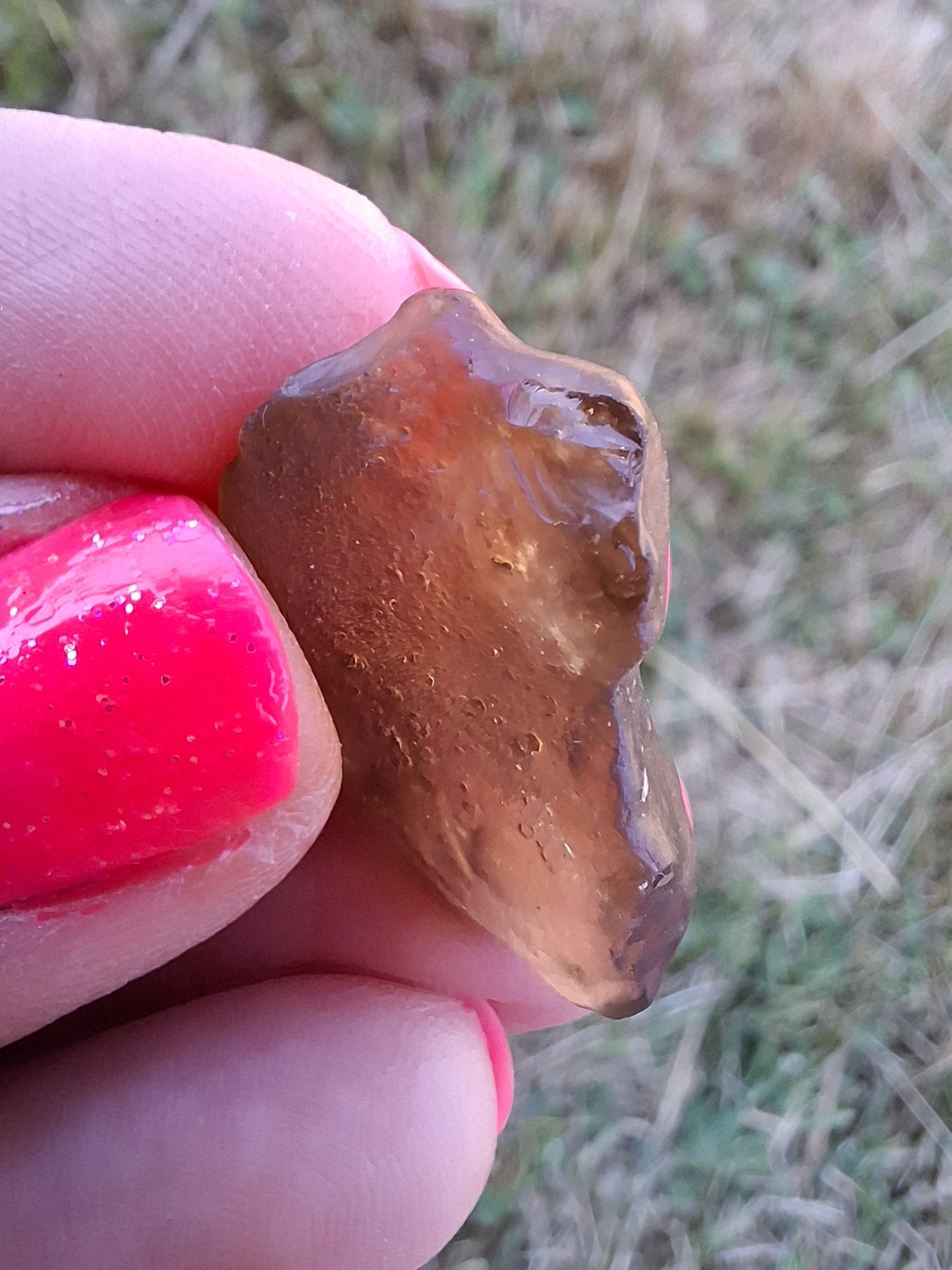 Libyan Desert Glass (darker) Piece, 4.84g, Tektite (Ref: L1360)
