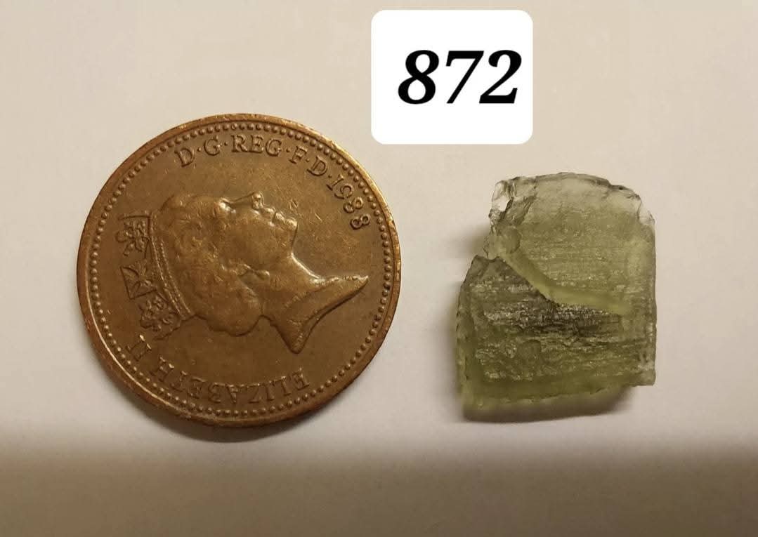 Moldavite Piece, 0.80g, Tektite (Ref: 872)