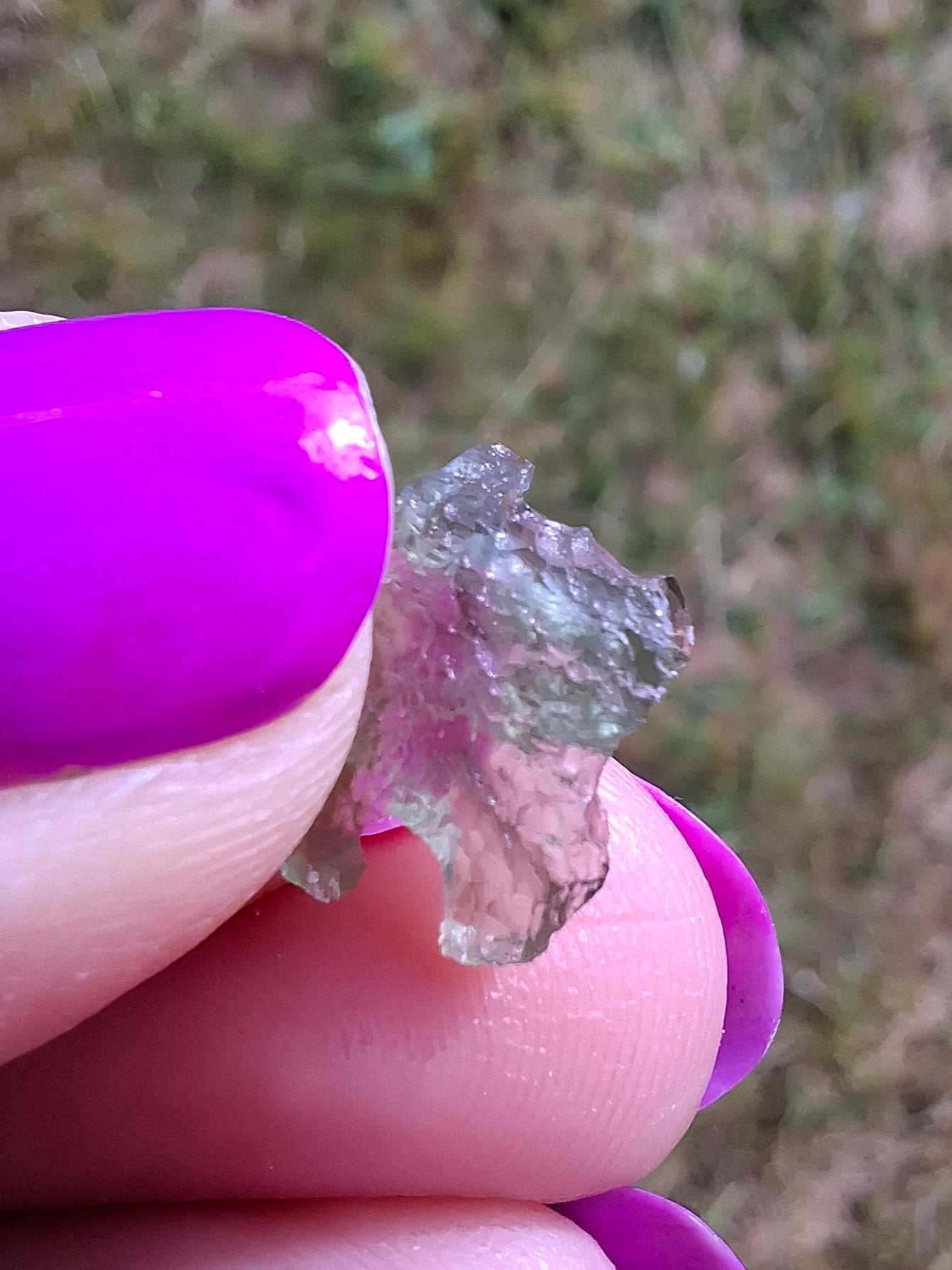 Moldavite small Piece, 0.30g, Tektite (Ref: 1437)