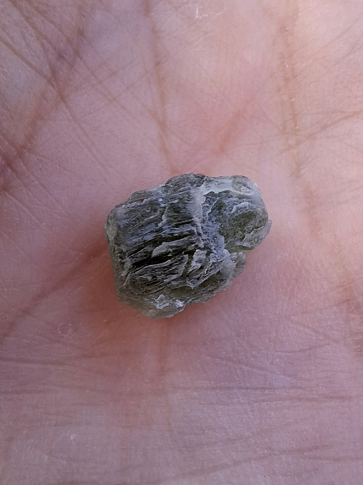 Moldavite Piece, SNOWFLAKE, FROSTED, BRUSNA, Tektite (Ref: 1492)