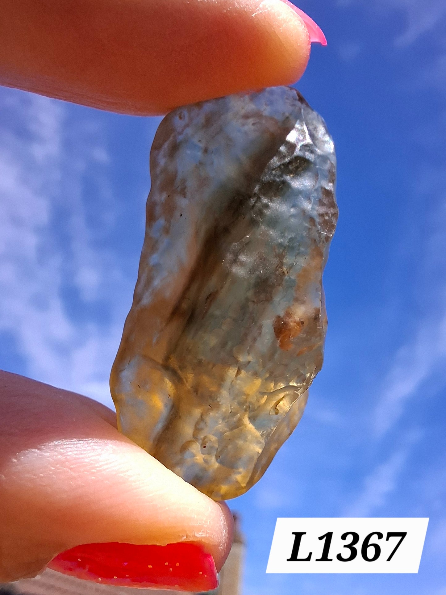 Libyan Desert Glass (darker) Piece, 8.76g, Tektite (Ref: L1367)