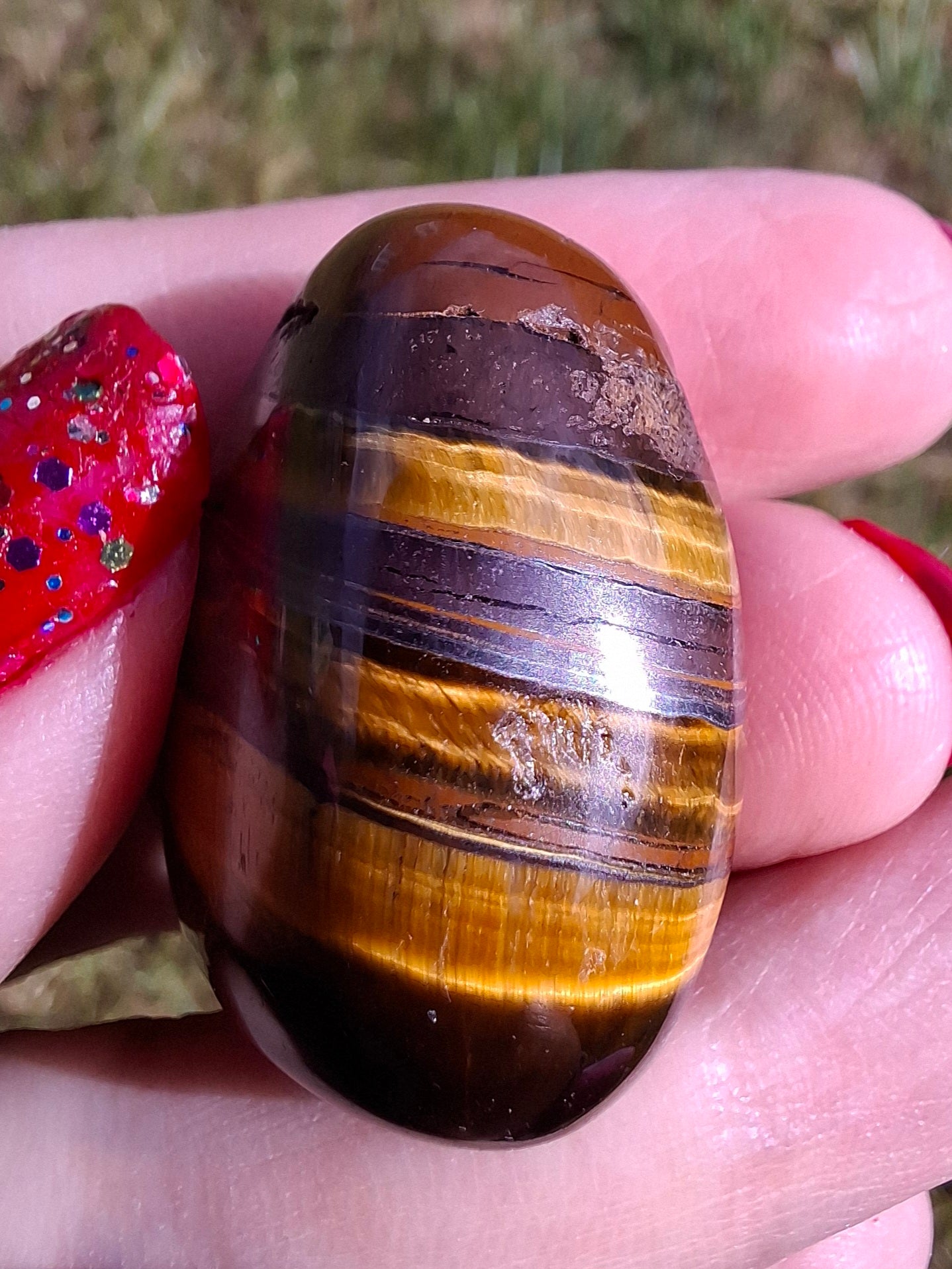 Tigers Eye, Tumble Stone, Crystal (Ref: T133)