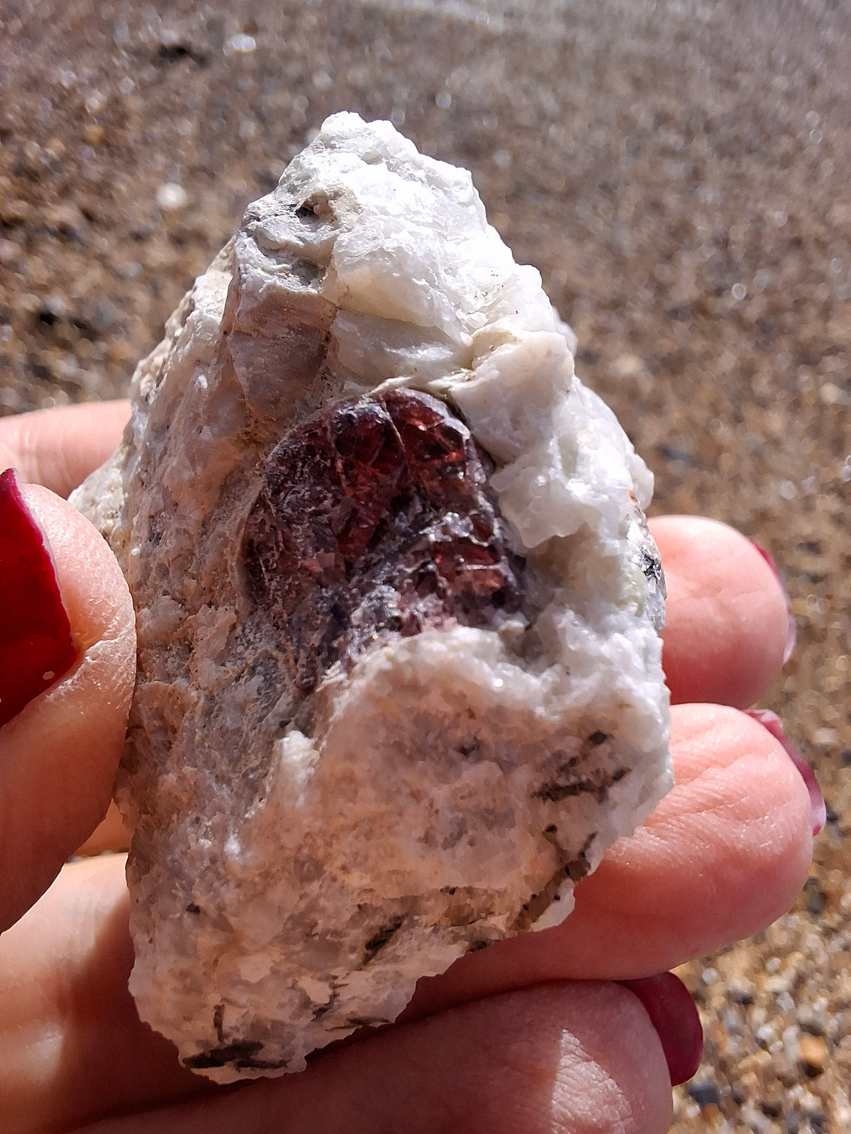 (Dig your own) Garnet in Matrix, Crystal (Ref: RG3)