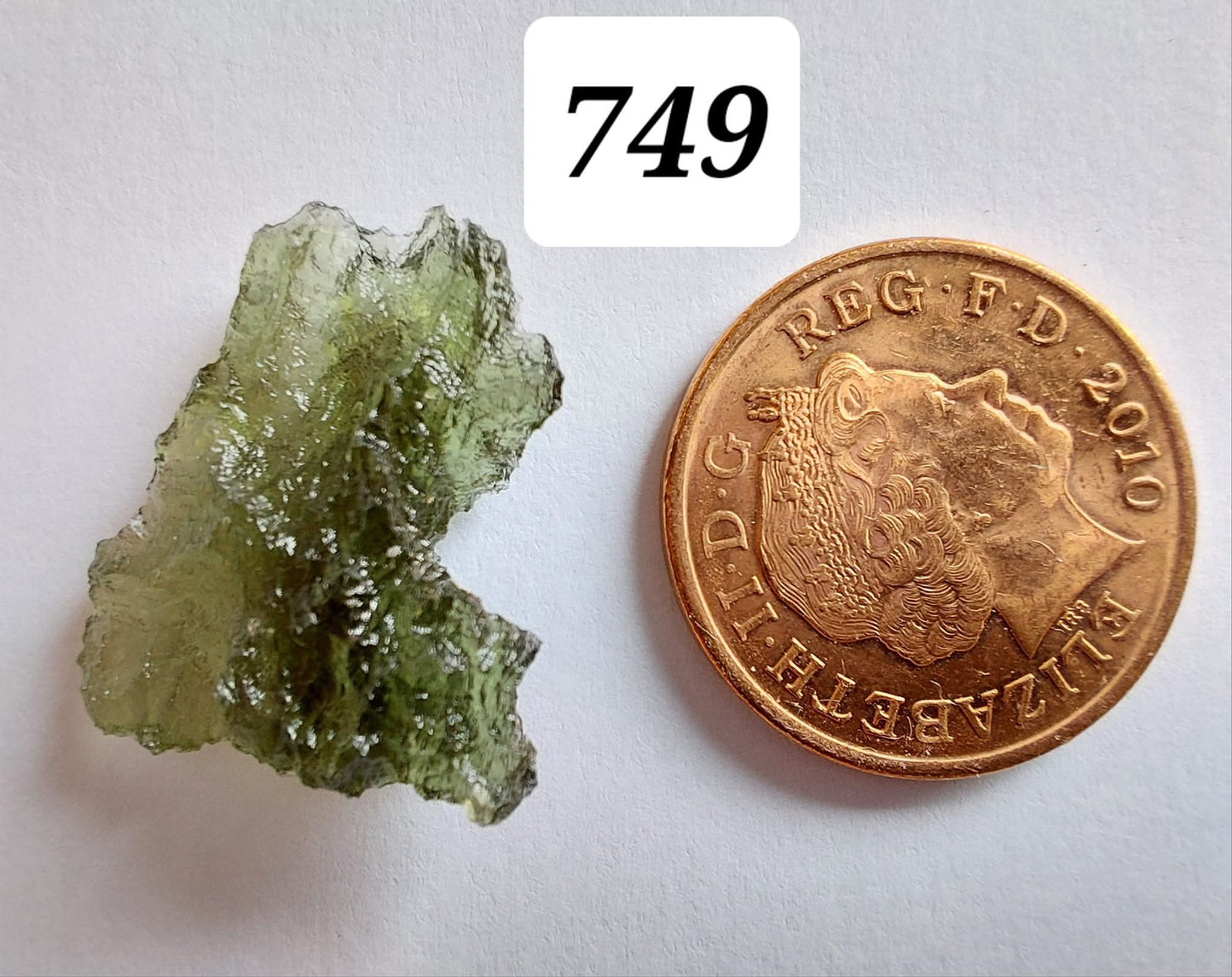 Moldavite Piece, BESEDNICE SKOLA, 1.55g, Tektite (Ref: 749)